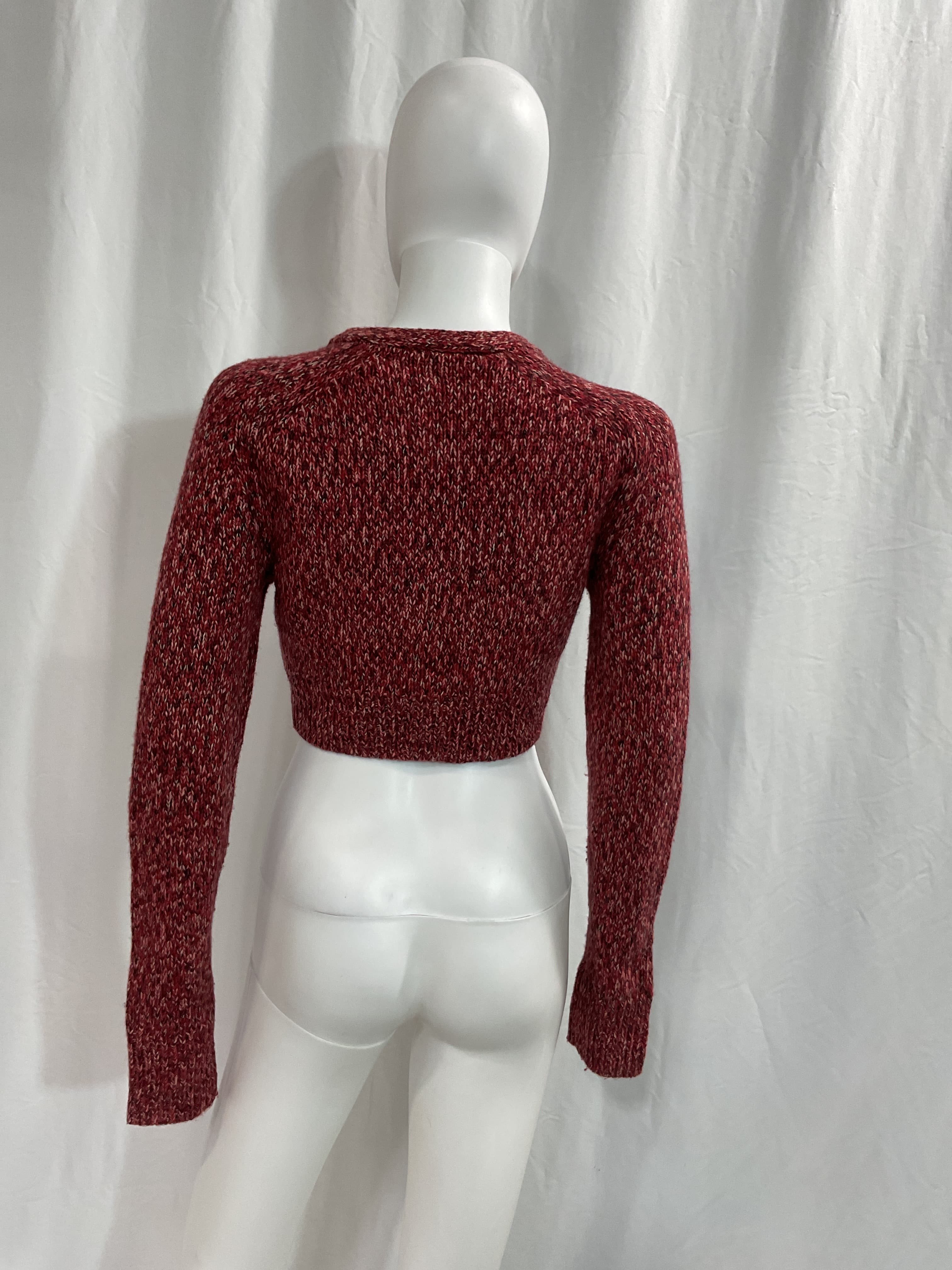 Cropped Knitted Cardigan - Image 2
