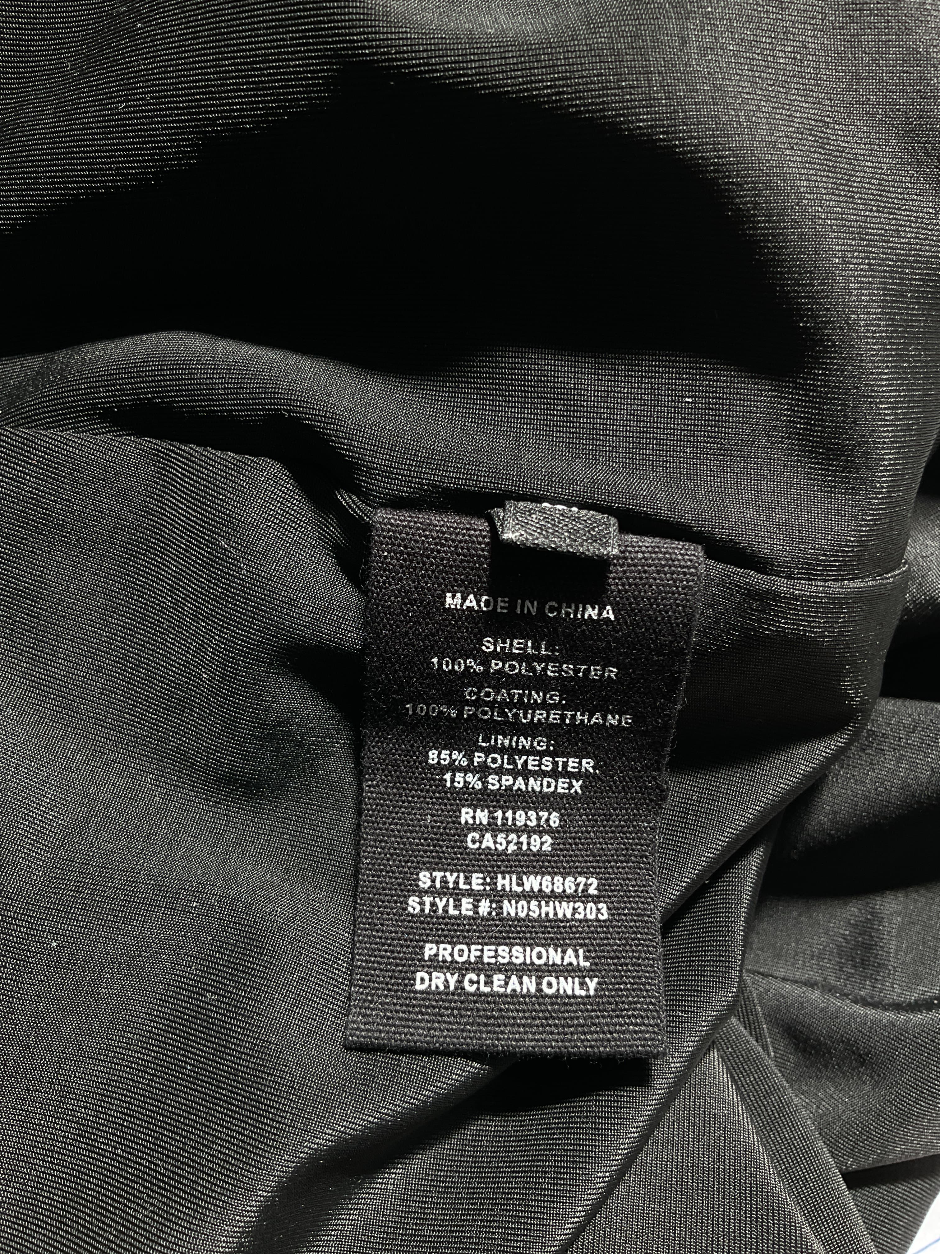 Faux Leather Ruched Mini Skirt - Image 3