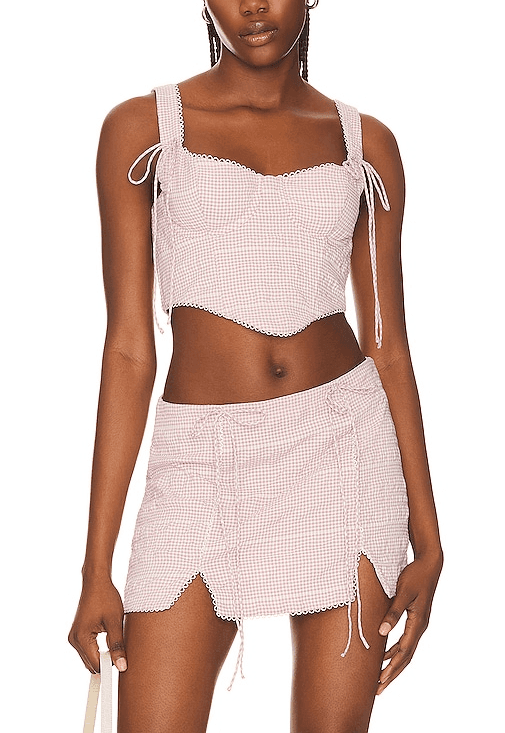 Ali Bustier Top In Pink - Image 1