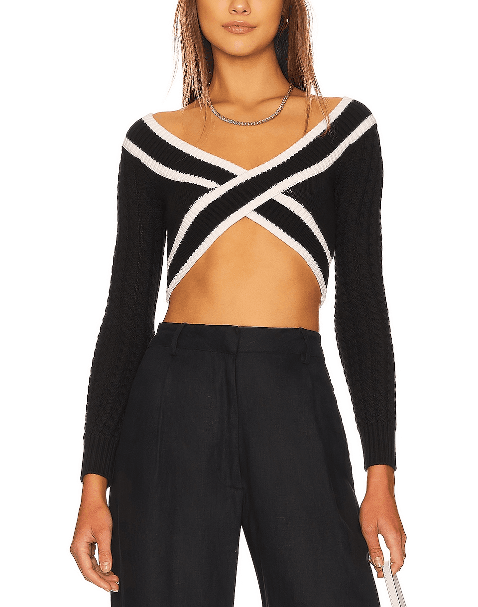 Teagan Cropped Sweater - Image 1