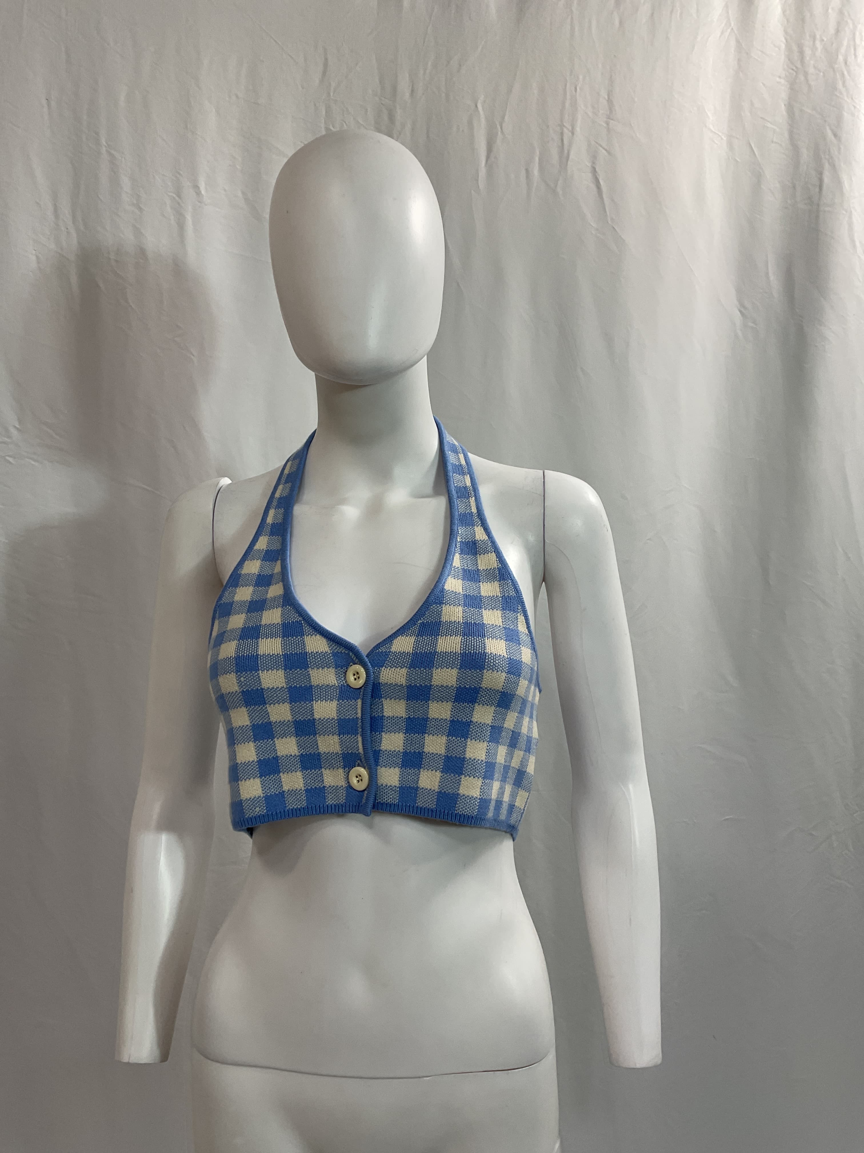 Addy Cropped Halter Top - Image 3