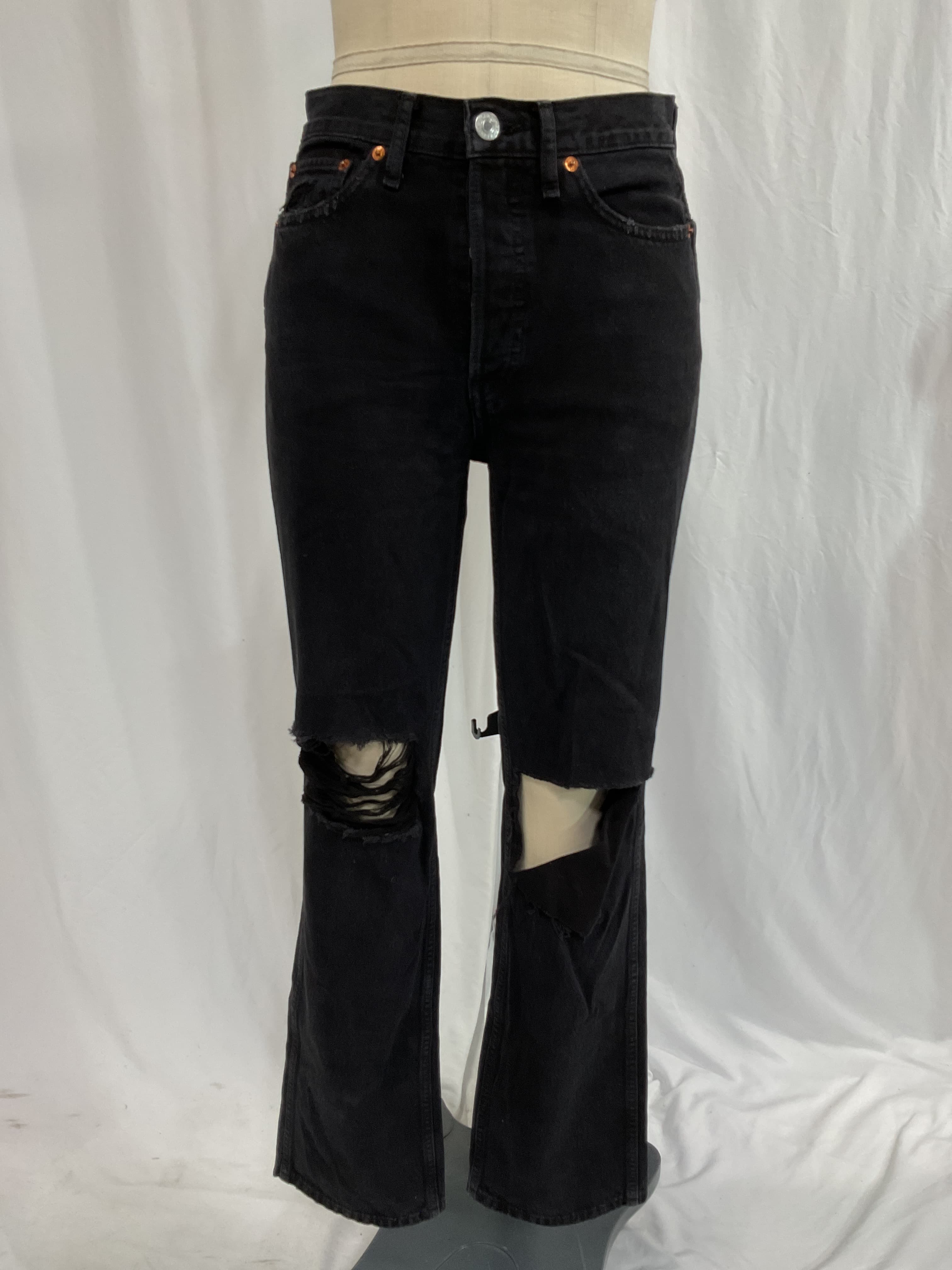 Originals High Rise Loose In Washed Black With Rips - Image 2