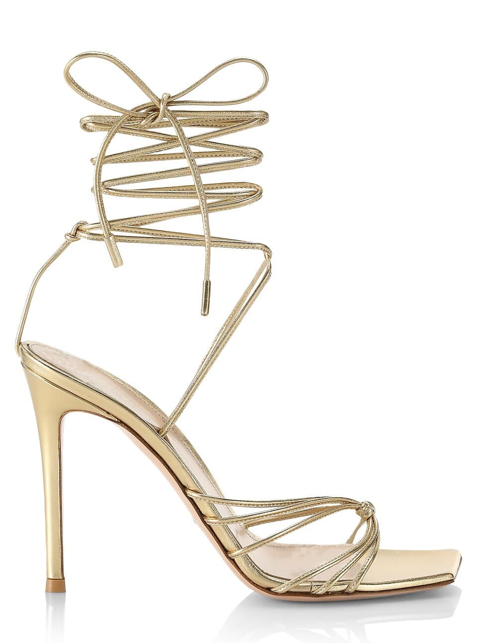 Metallic Leather Sandals - Image 1