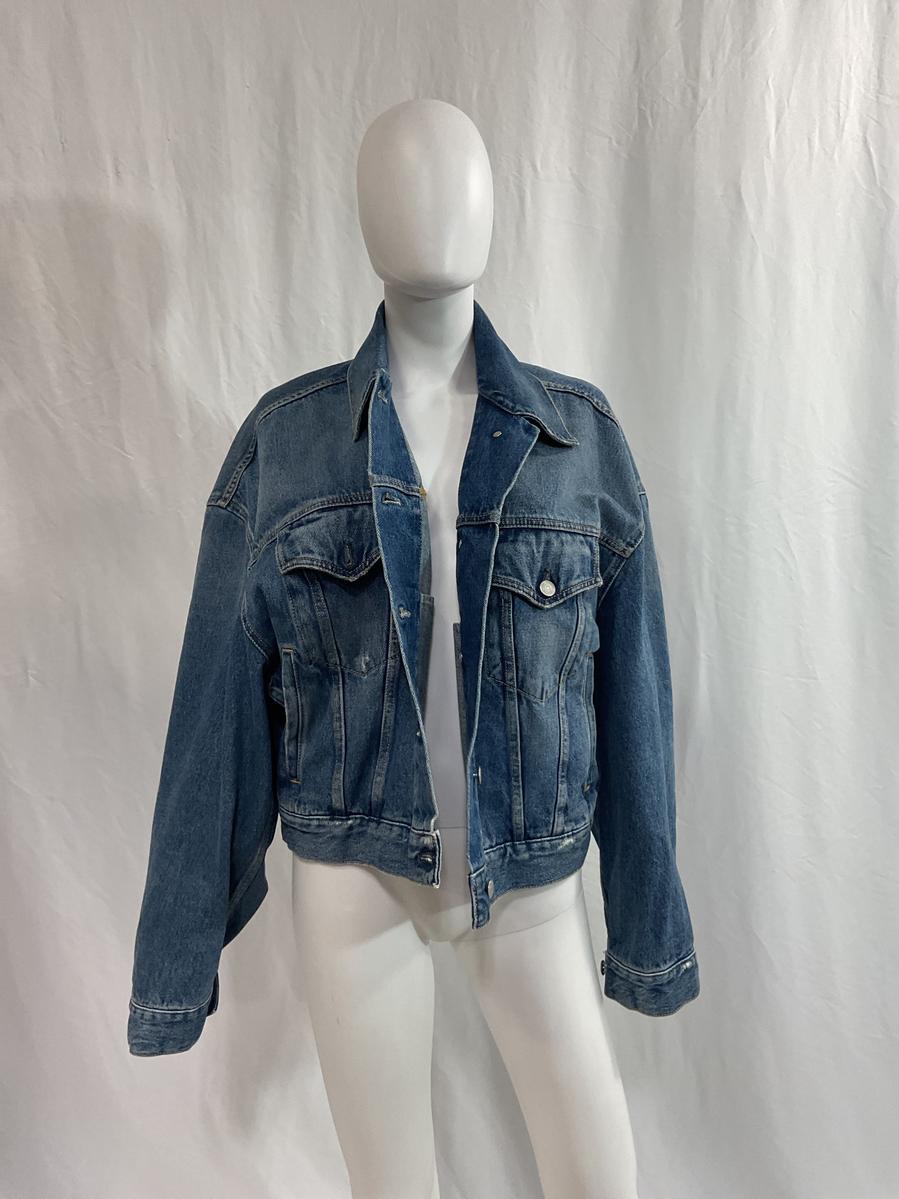 Loose Fit Denim Jacket - Image 4