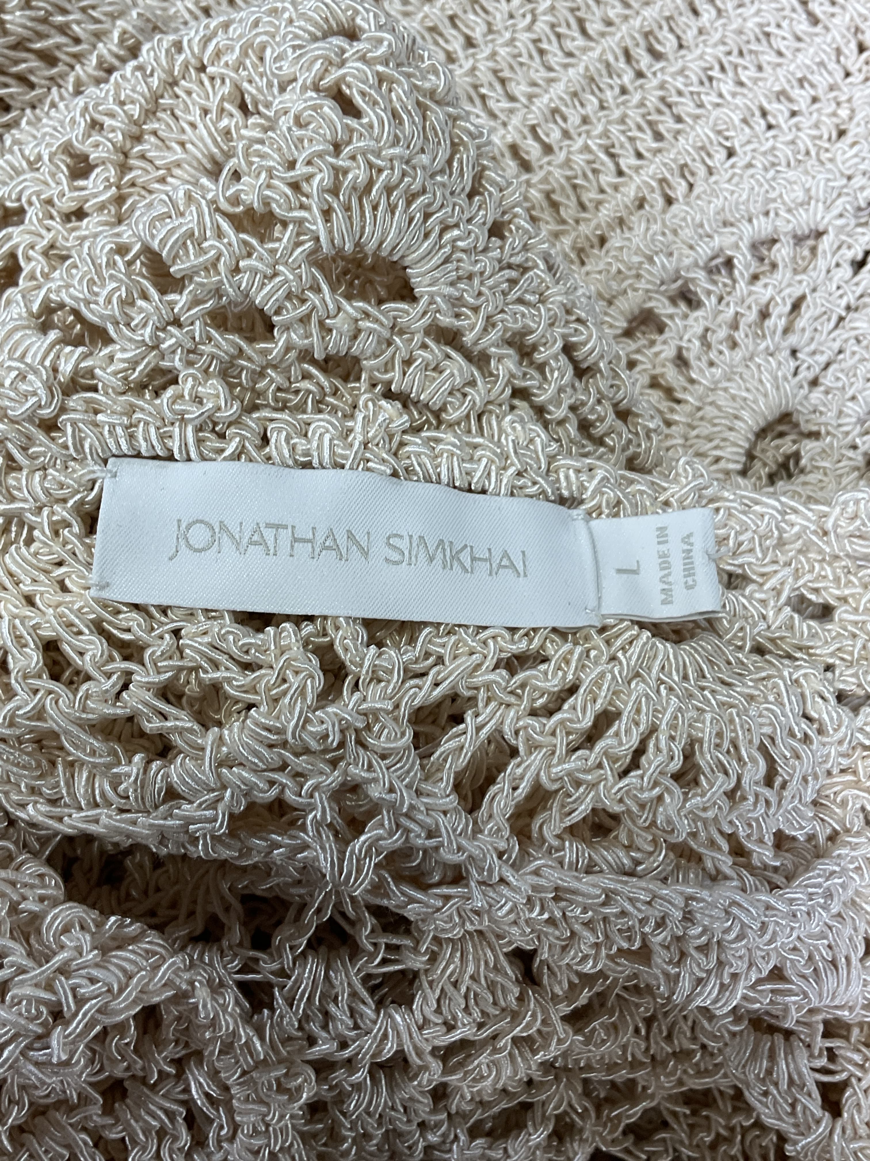 Cory Hand Crochet Multi Stitch Cut Out Maxi Dress In Ivory - Image 4