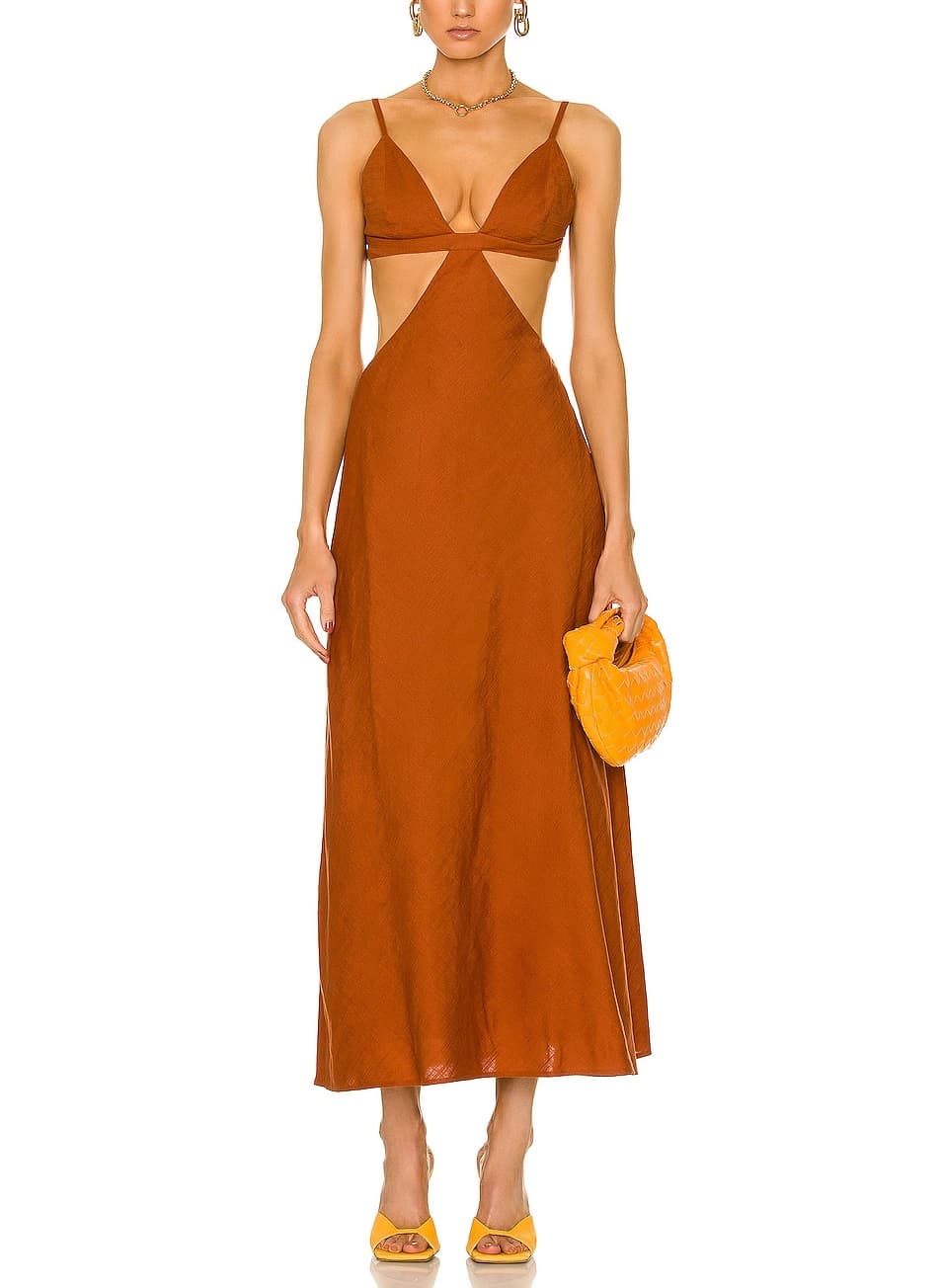 Selah Dress In Amber - Image 1
