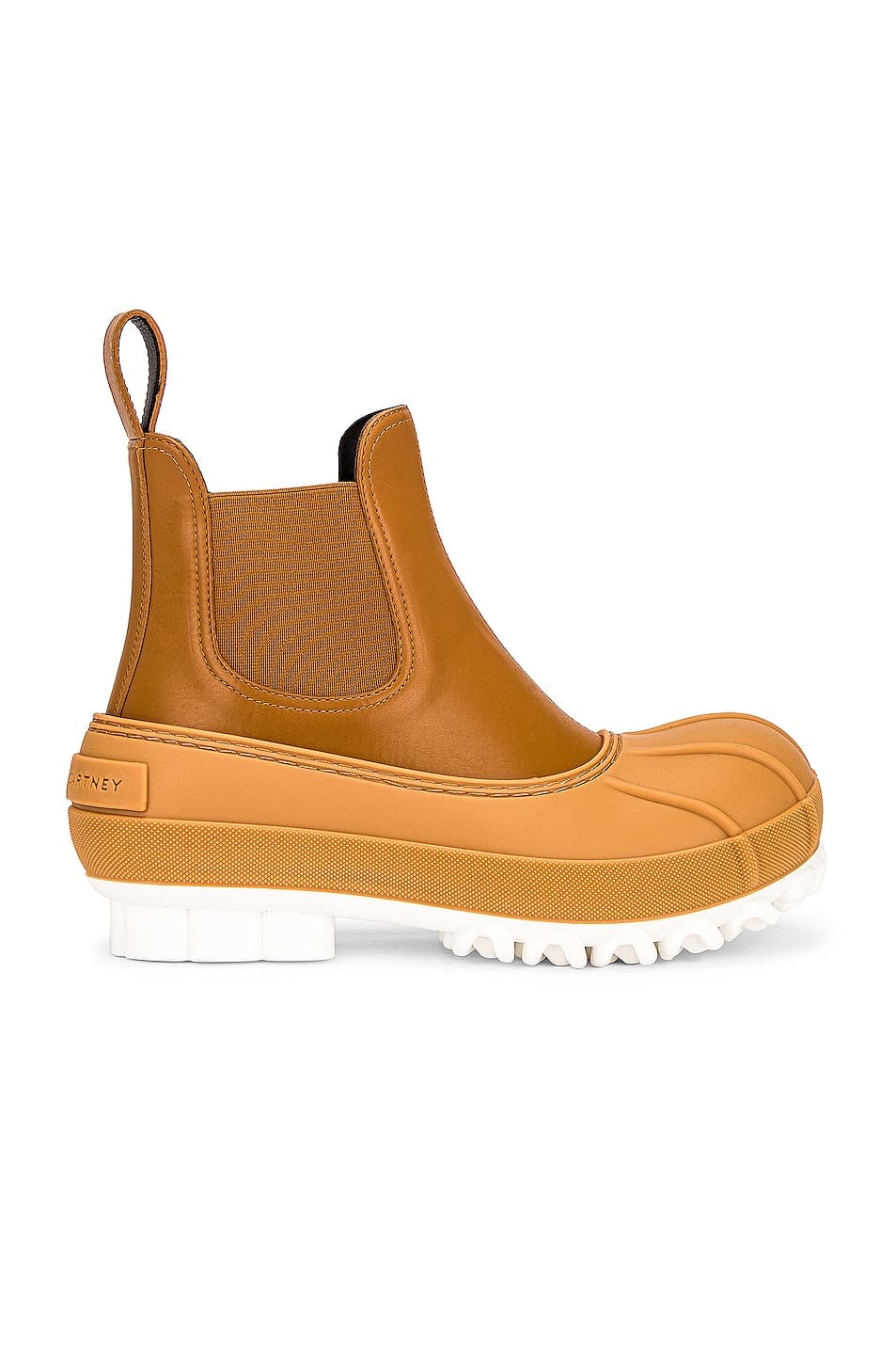 Stella Mccartneychain Sole Ankle Boots In Cuoio - Image 1
