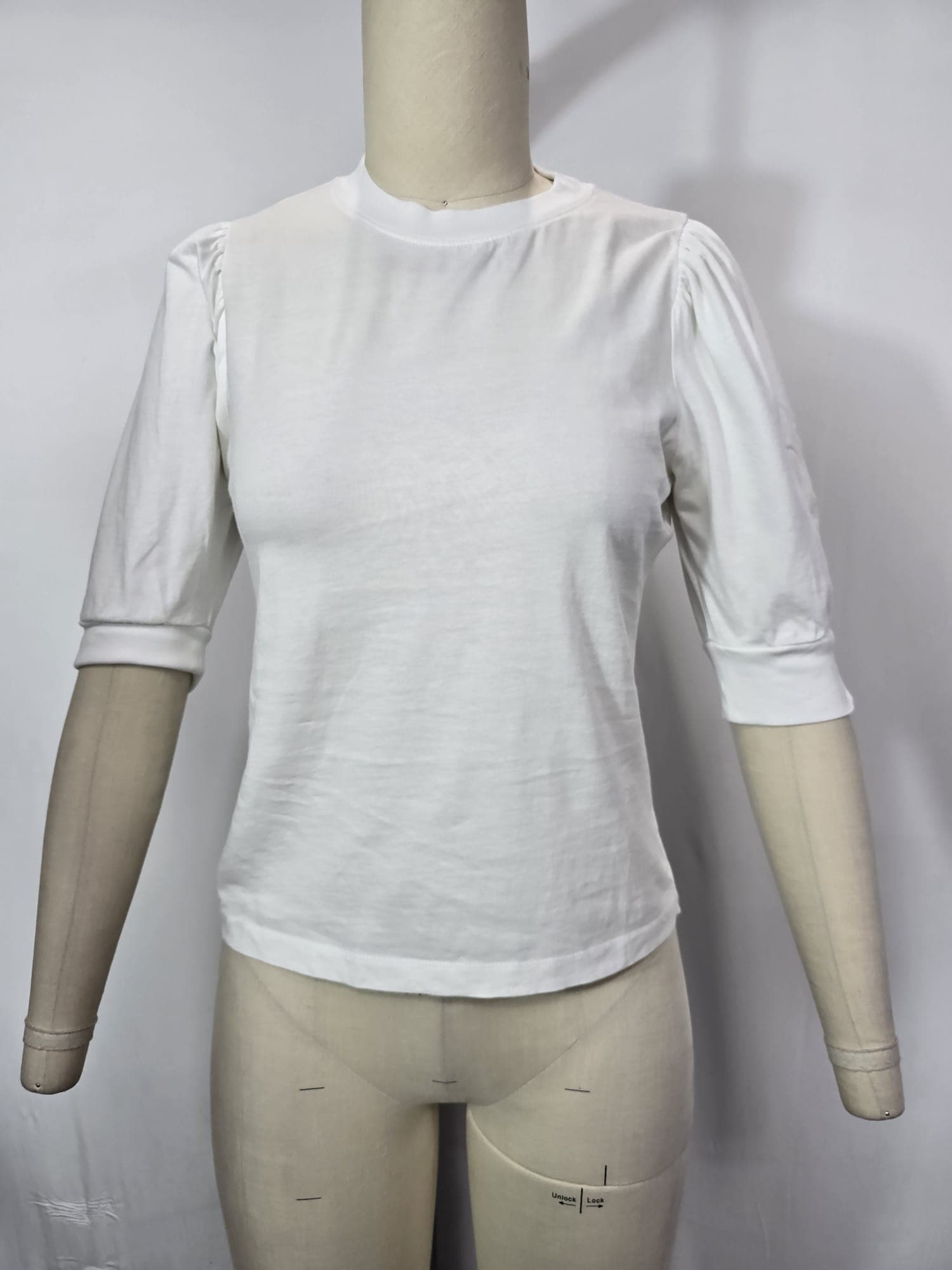 Frankie Puff Sleeve Organic Cotton Knit Top - Image 4
