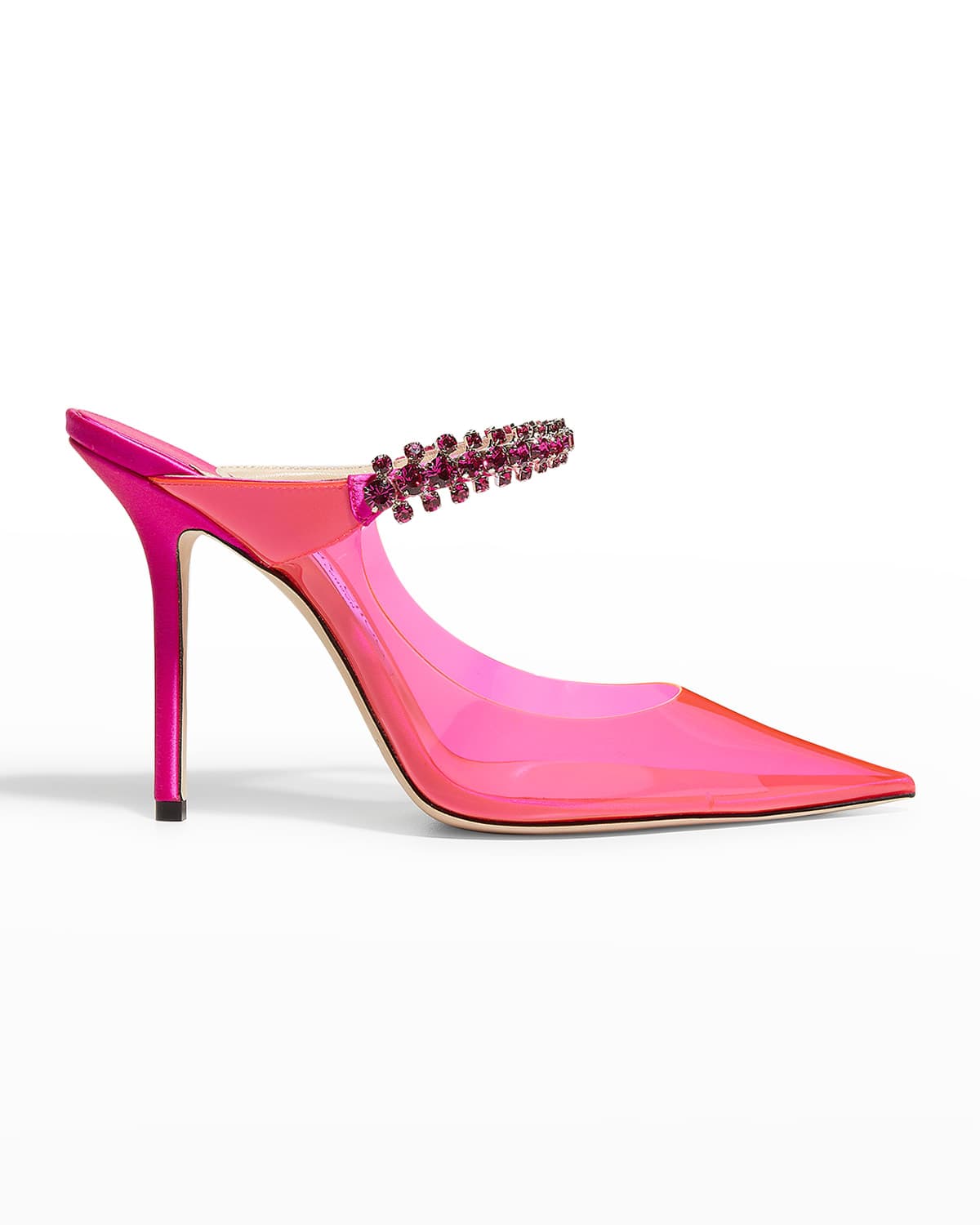 Bing Crystal Plexi Mule Pumps - Image 1