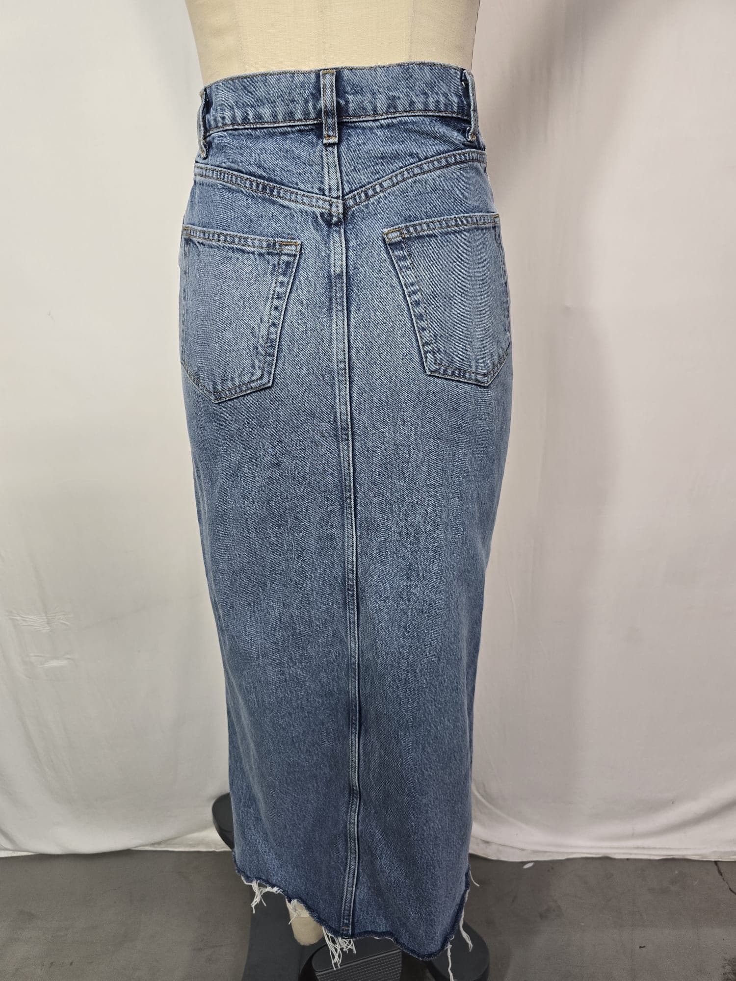 Nila Long Denim Skirt - Image 2