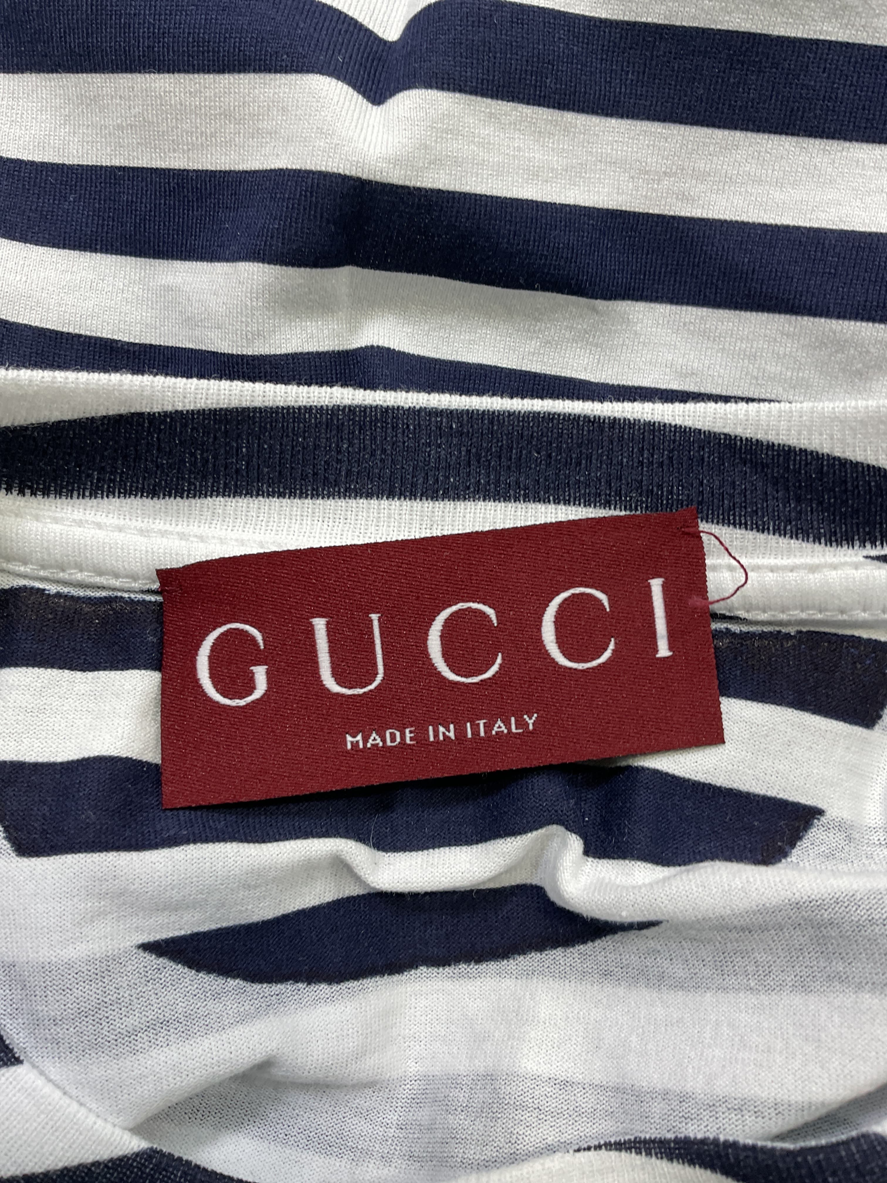 Logo Striped Cotton Jersey T-Shirt - Image 4