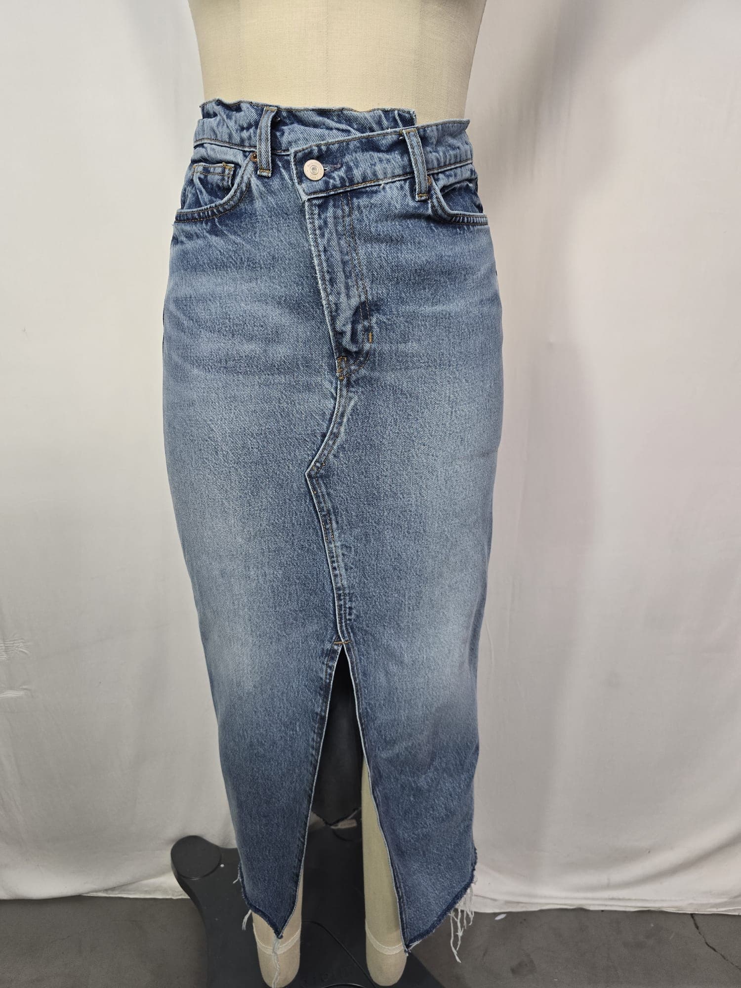 Nila Long Denim Skirt - Image 3
