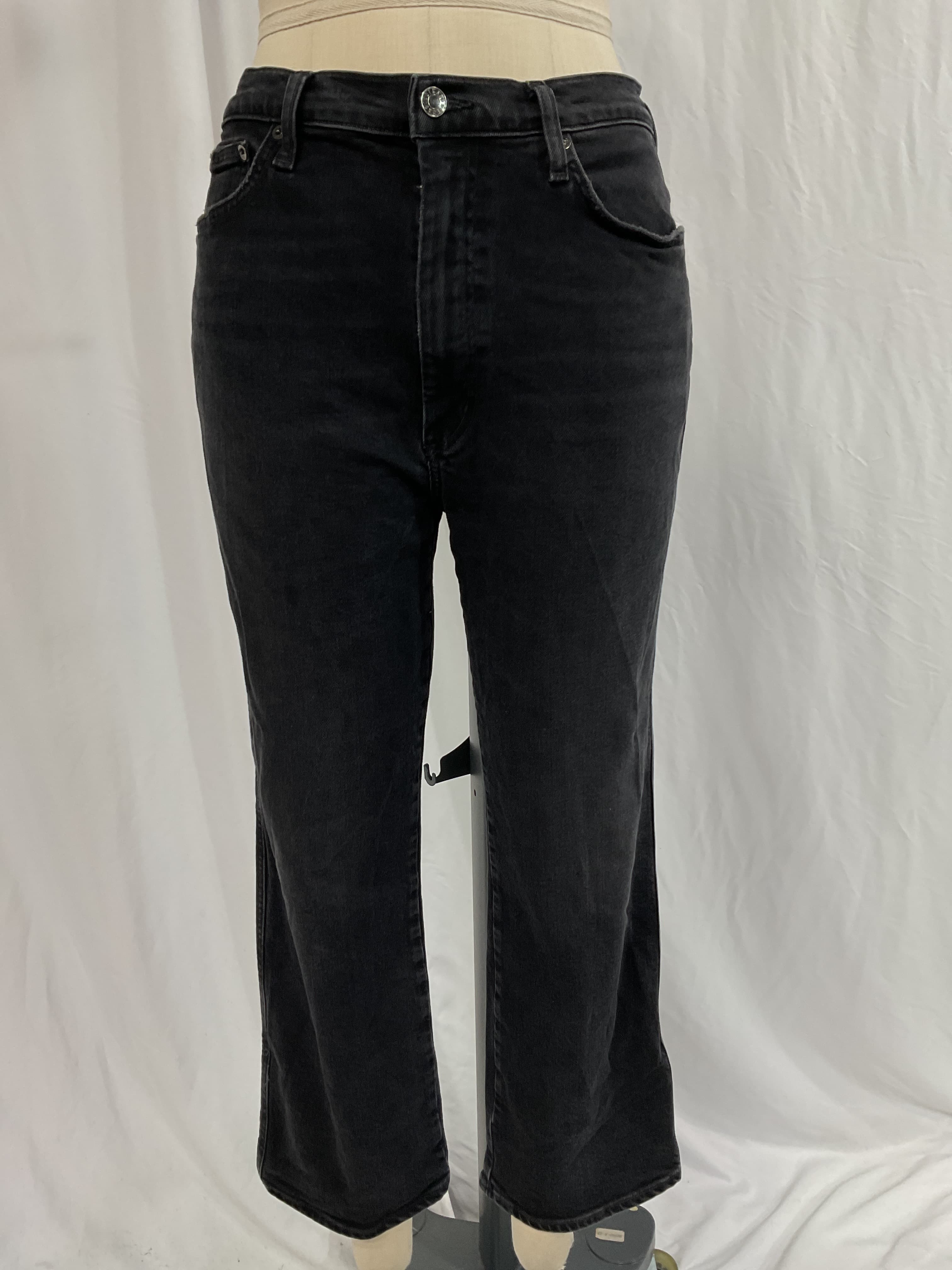 Pinch Waist High Rise Kick Flare In Panoramic - Image 2