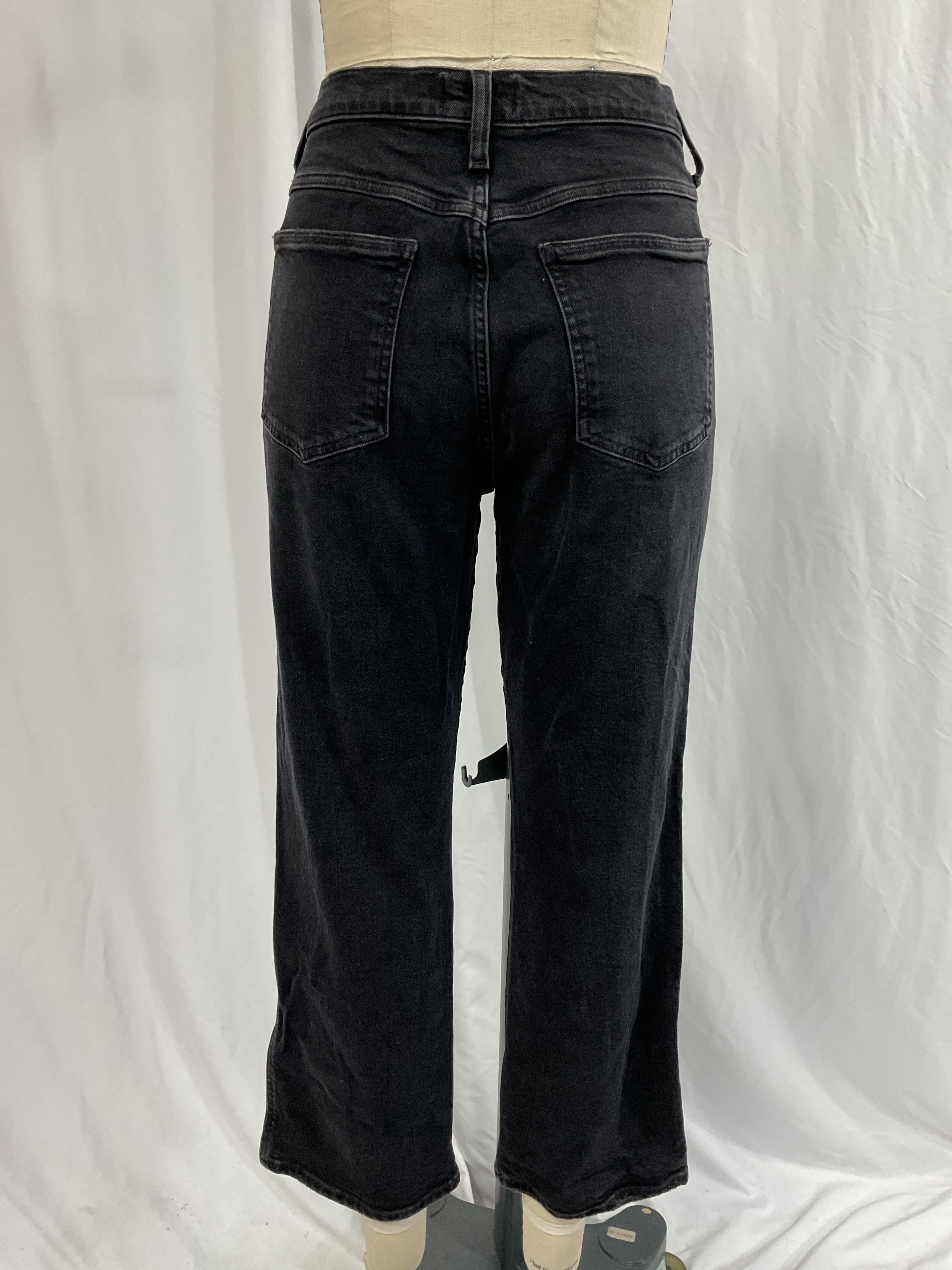 Pinch Waist High Rise Kick Flare In Panoramic - Image 4