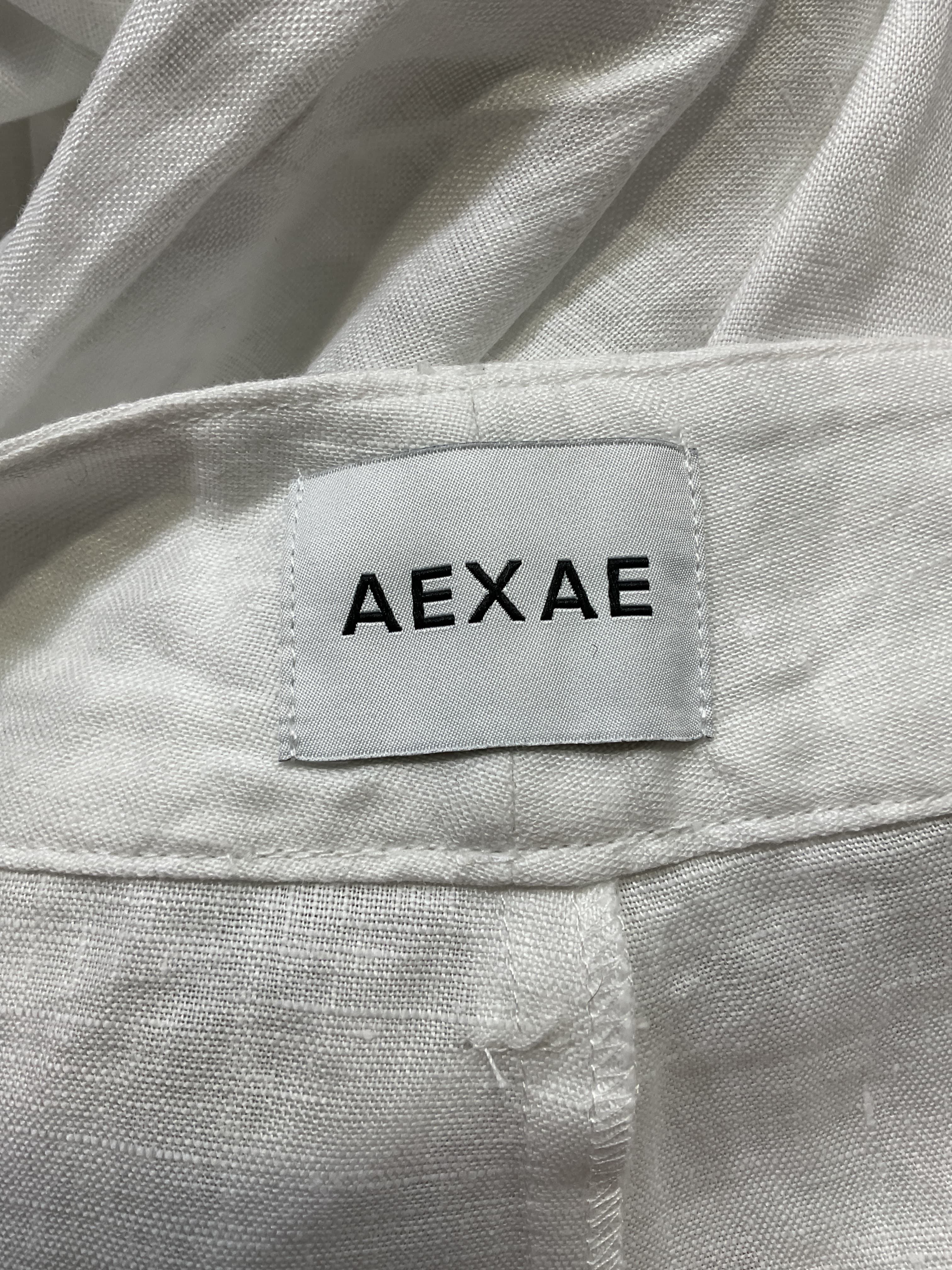 Linen Trousers In White - Image 3