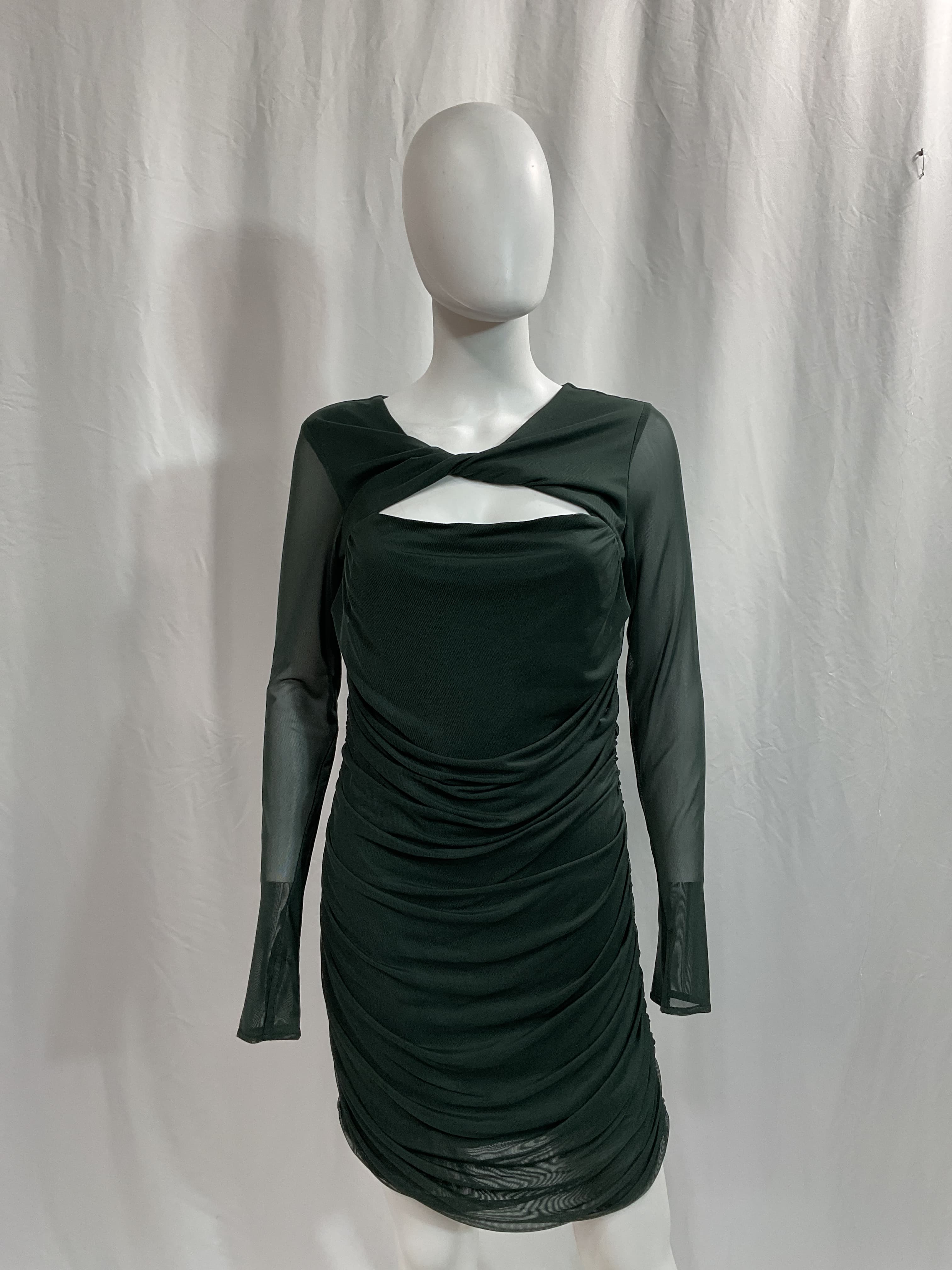 Shadia Mini Dress In Moss - Image 2