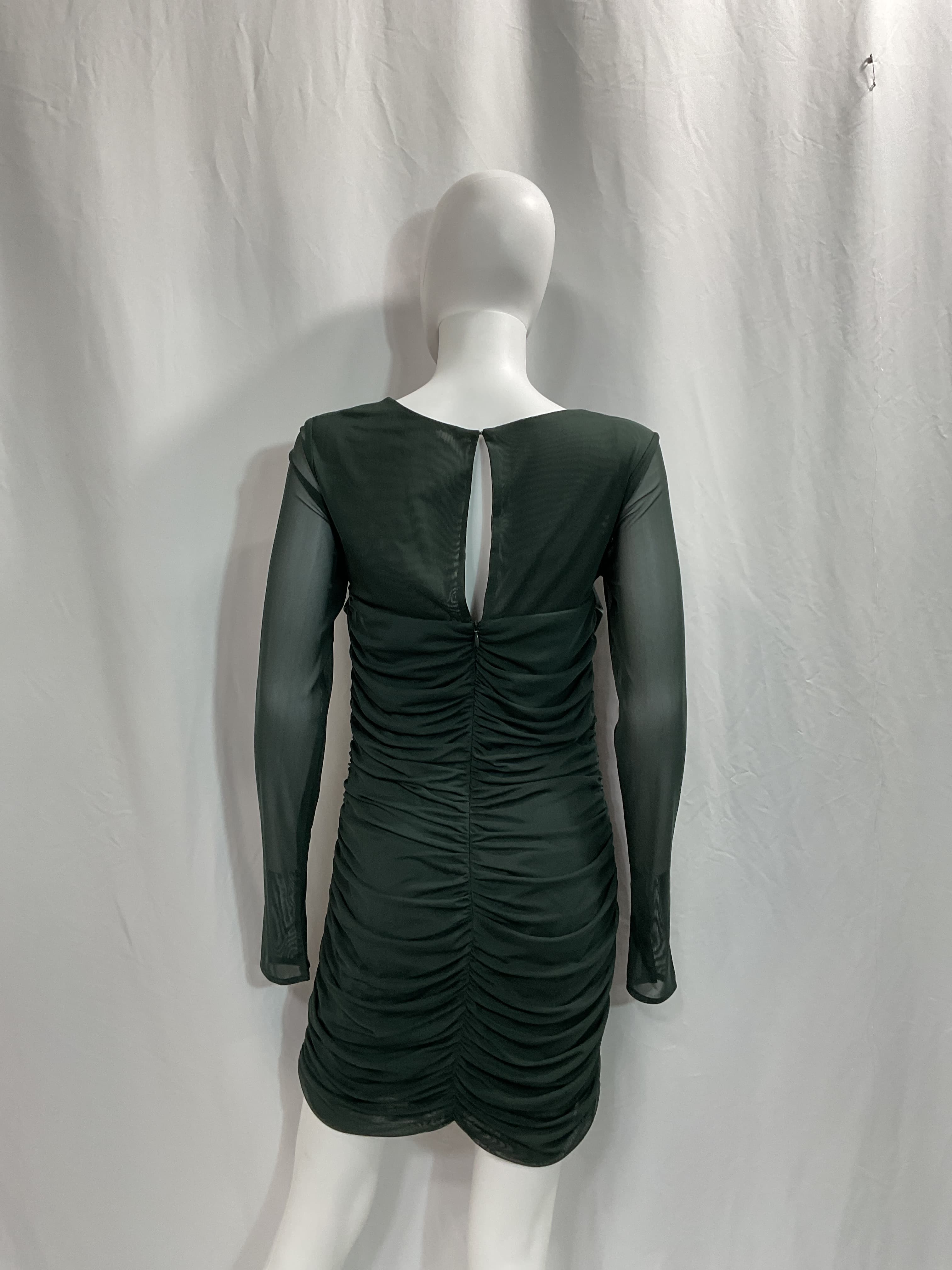 Shadia Mini Dress In Moss - Image 3
