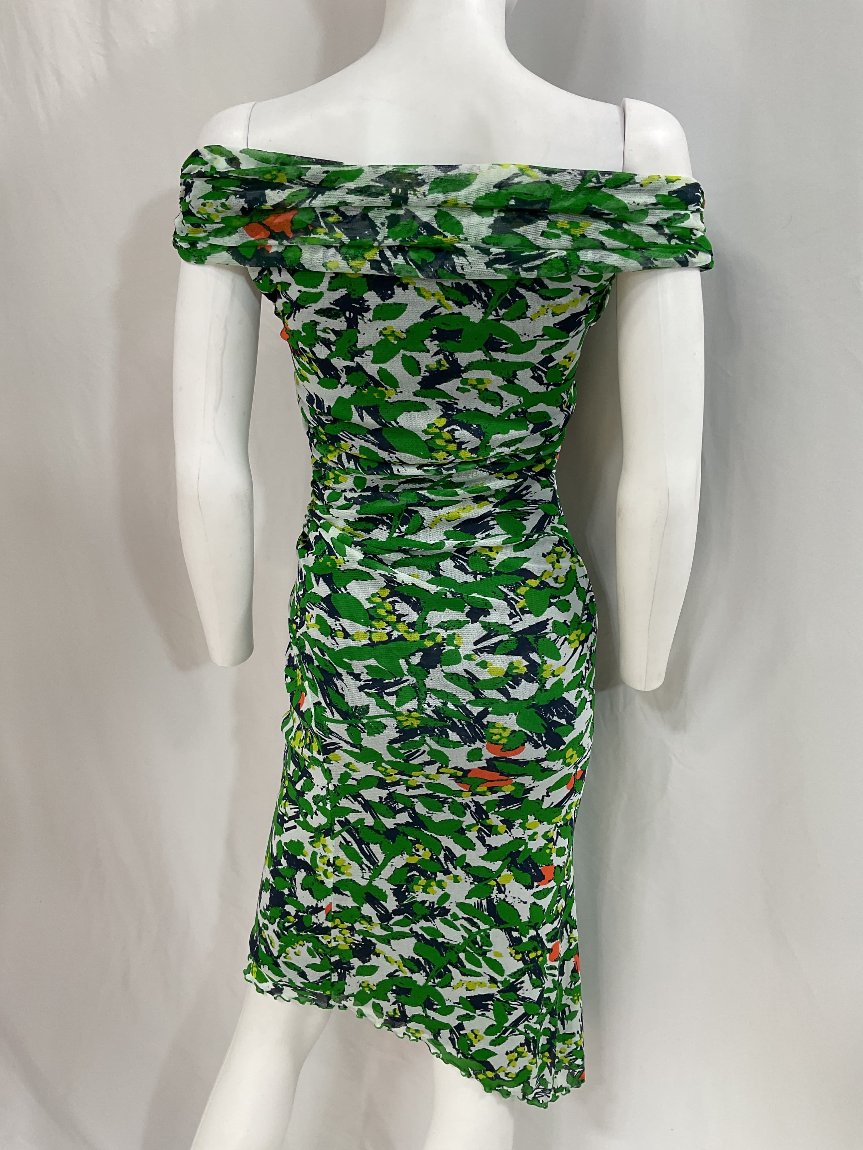 Lovinia Dress In Scribble Garden White - Image 3