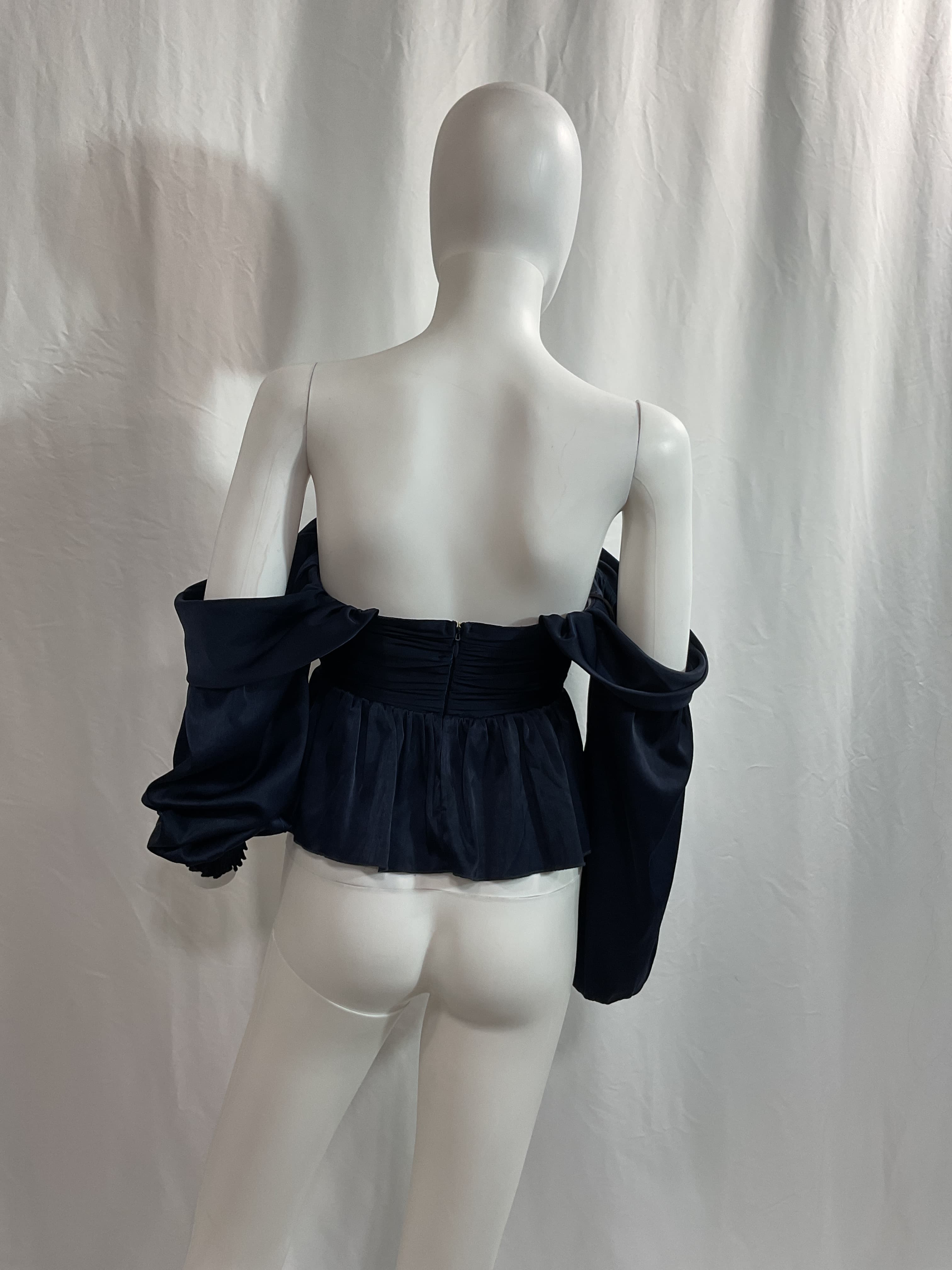 House Of Harlow 1960 X Revolve Burna Blouse In Navy - Image 2