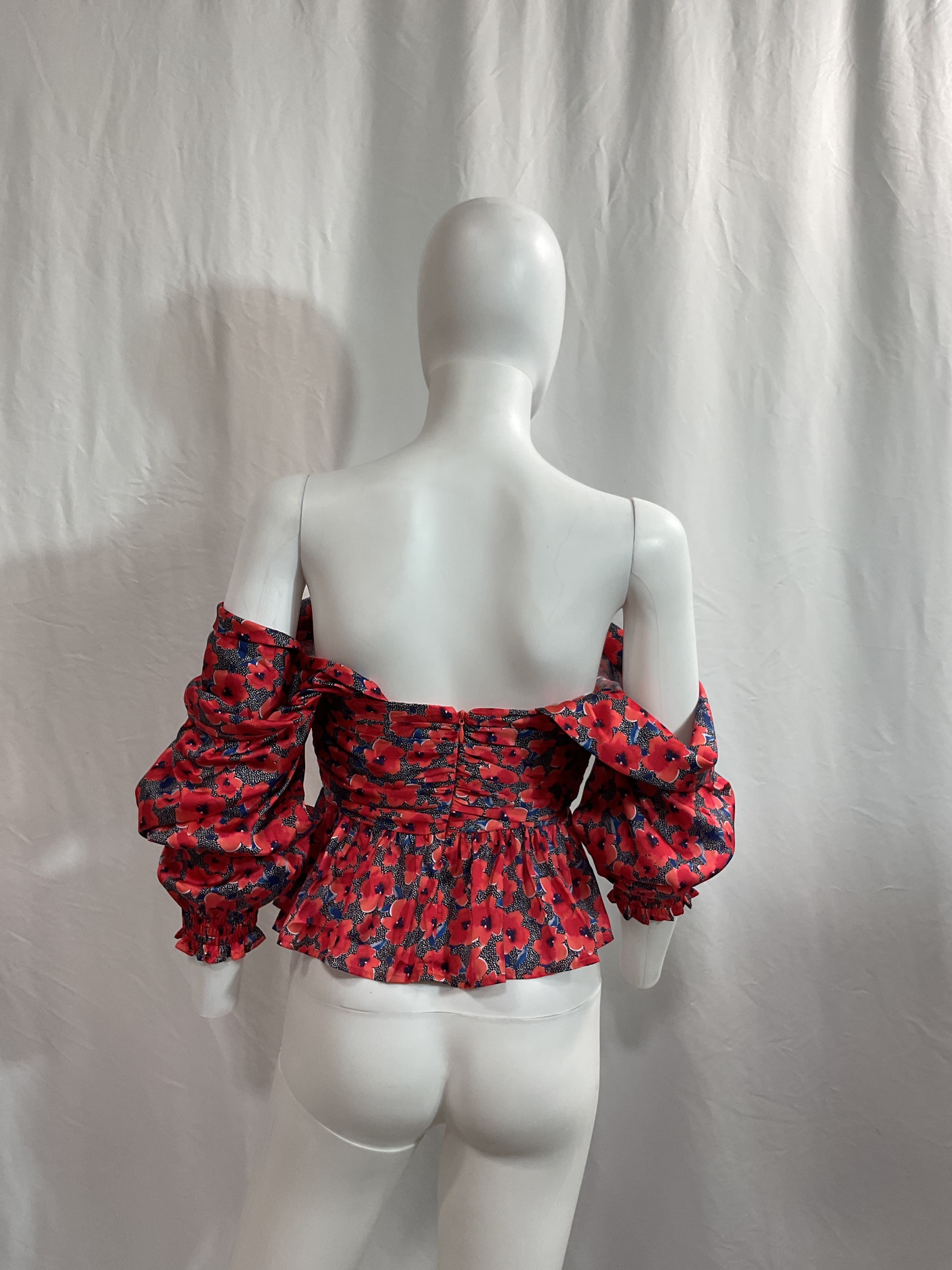 House Of Harlow 1960 X Revolve Burna Blouse In Red Poppy Floral - Image 3