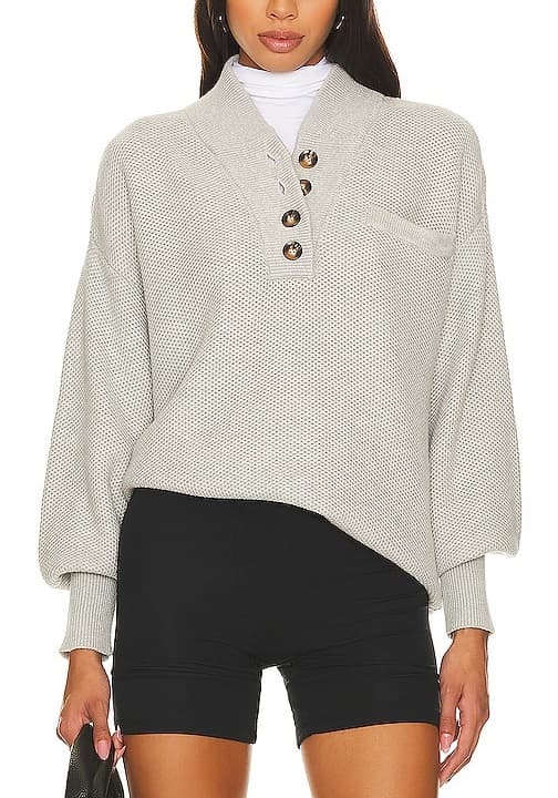 Cozy Cotton Silk Tops In Mellow Grey Heather - Image 1