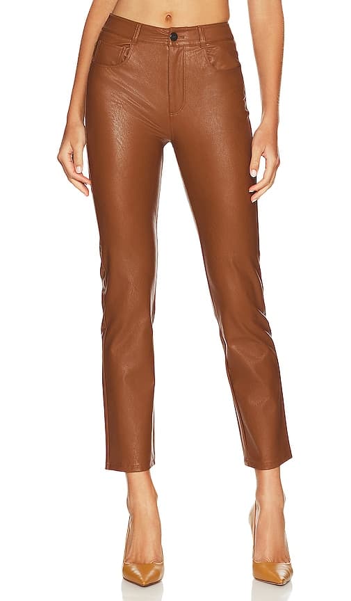 Stella Faux Leather Straight In Dark Argan - Image 1