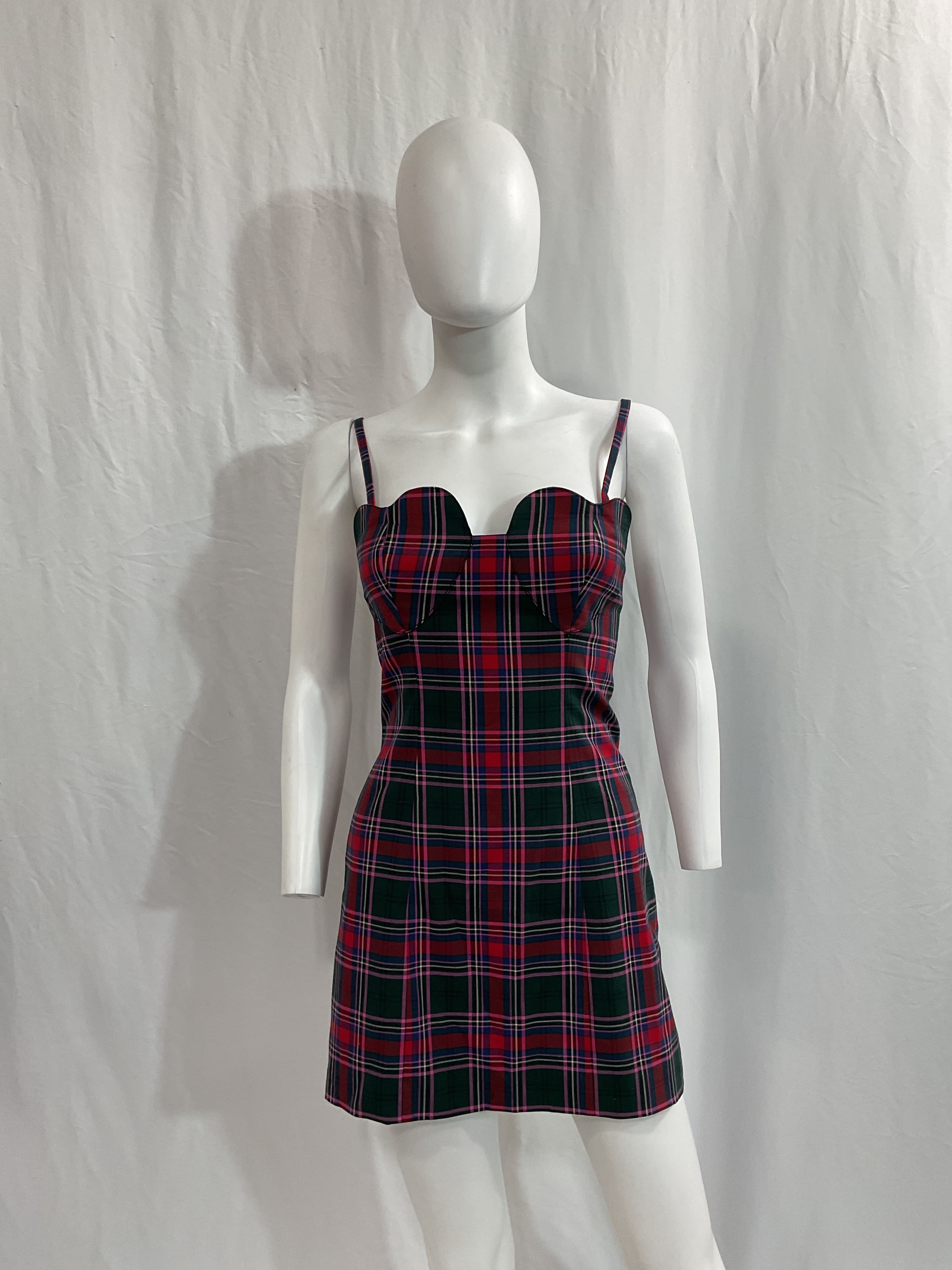 Joi Mini Dress In Pink Multi Plaid - Image 2