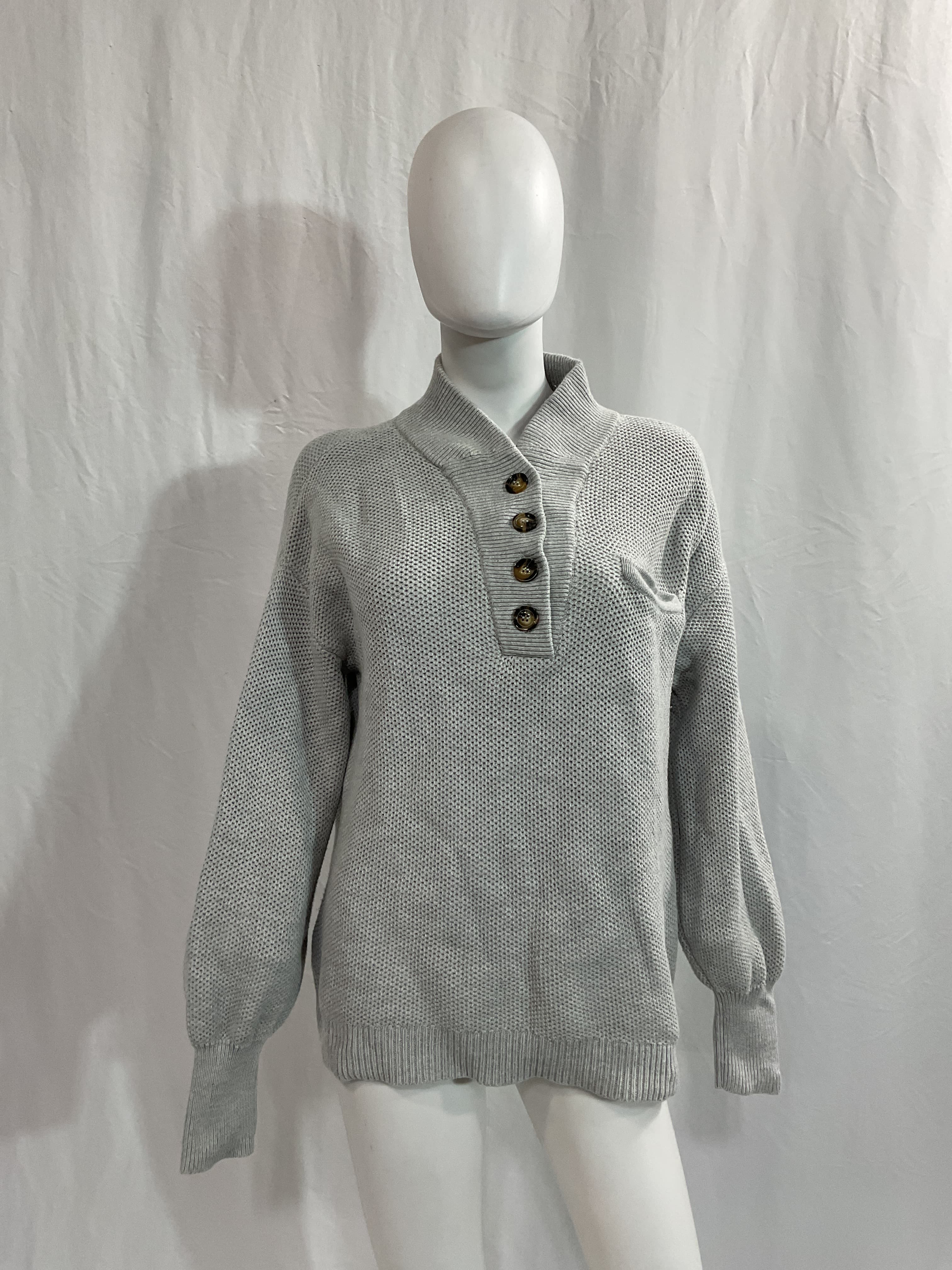 Cozy Cotton Silk Tops In Mellow Grey Heather - Image 4