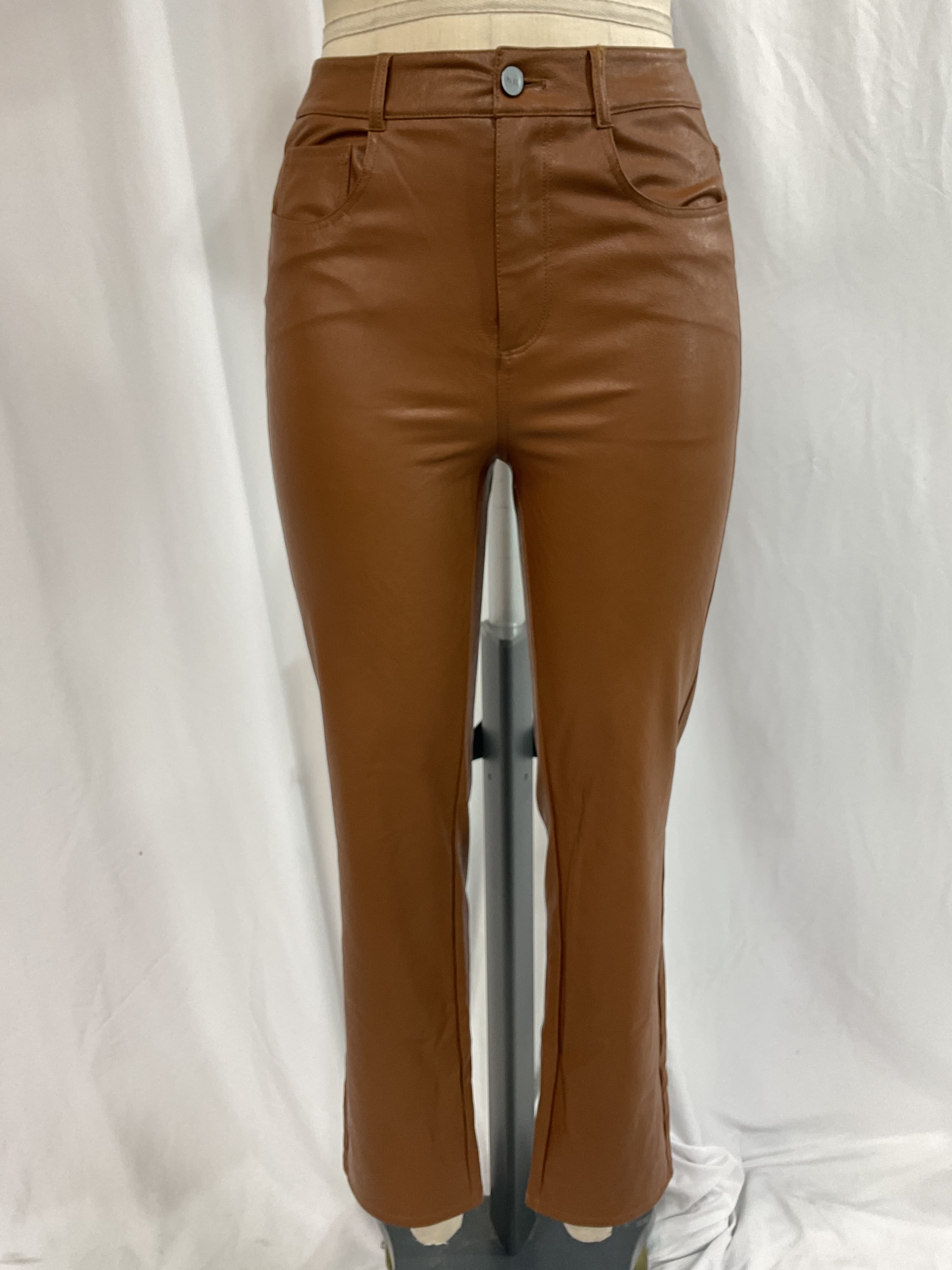 Stella Faux Leather Straight In Dark Argan - Image 4