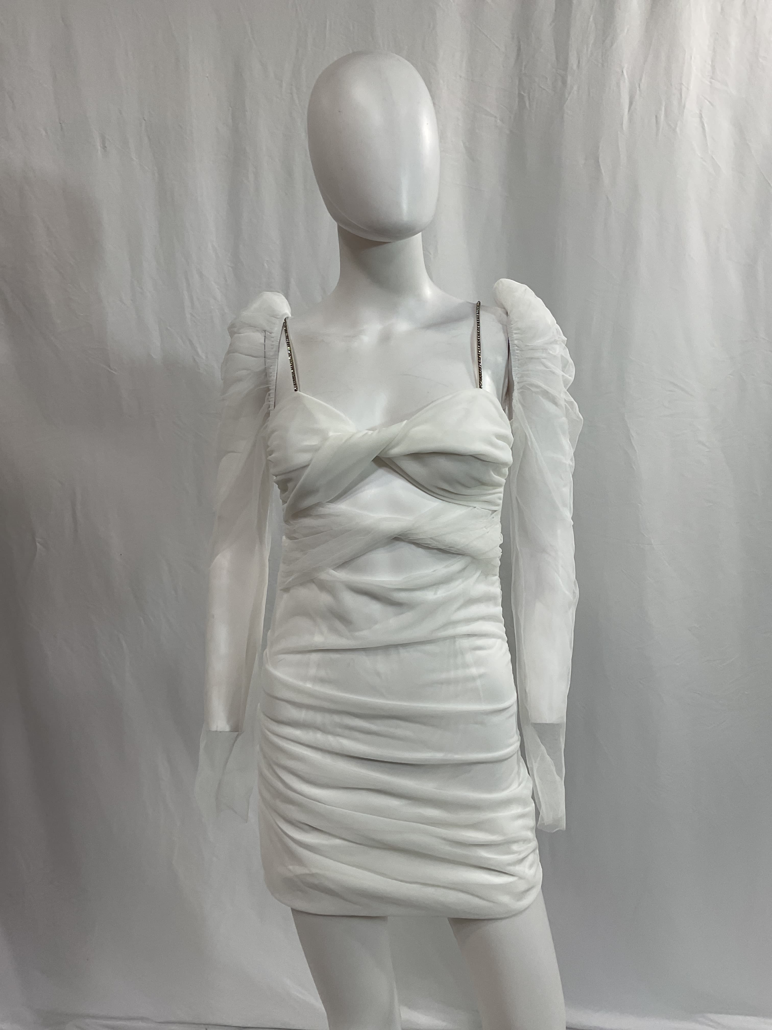Jean Dress In Blanc - Image 3