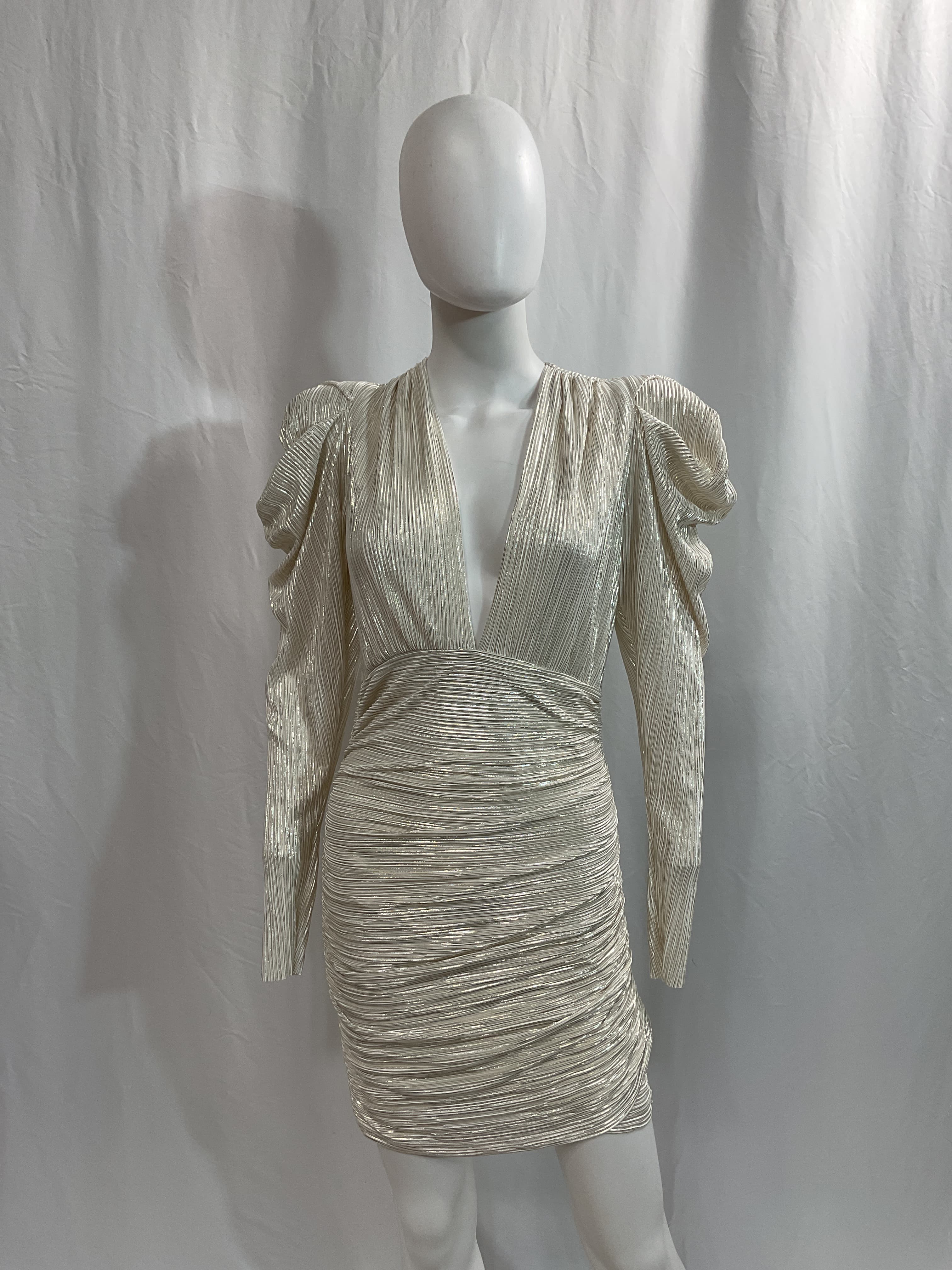 Myra Dress In Off White - Image 2