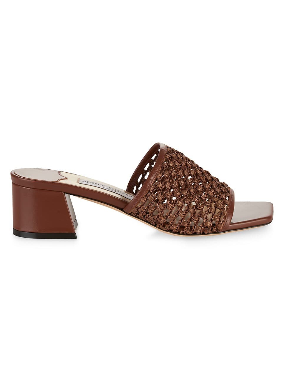 Themis 45mm Woven Raffia Sandals - Image 1