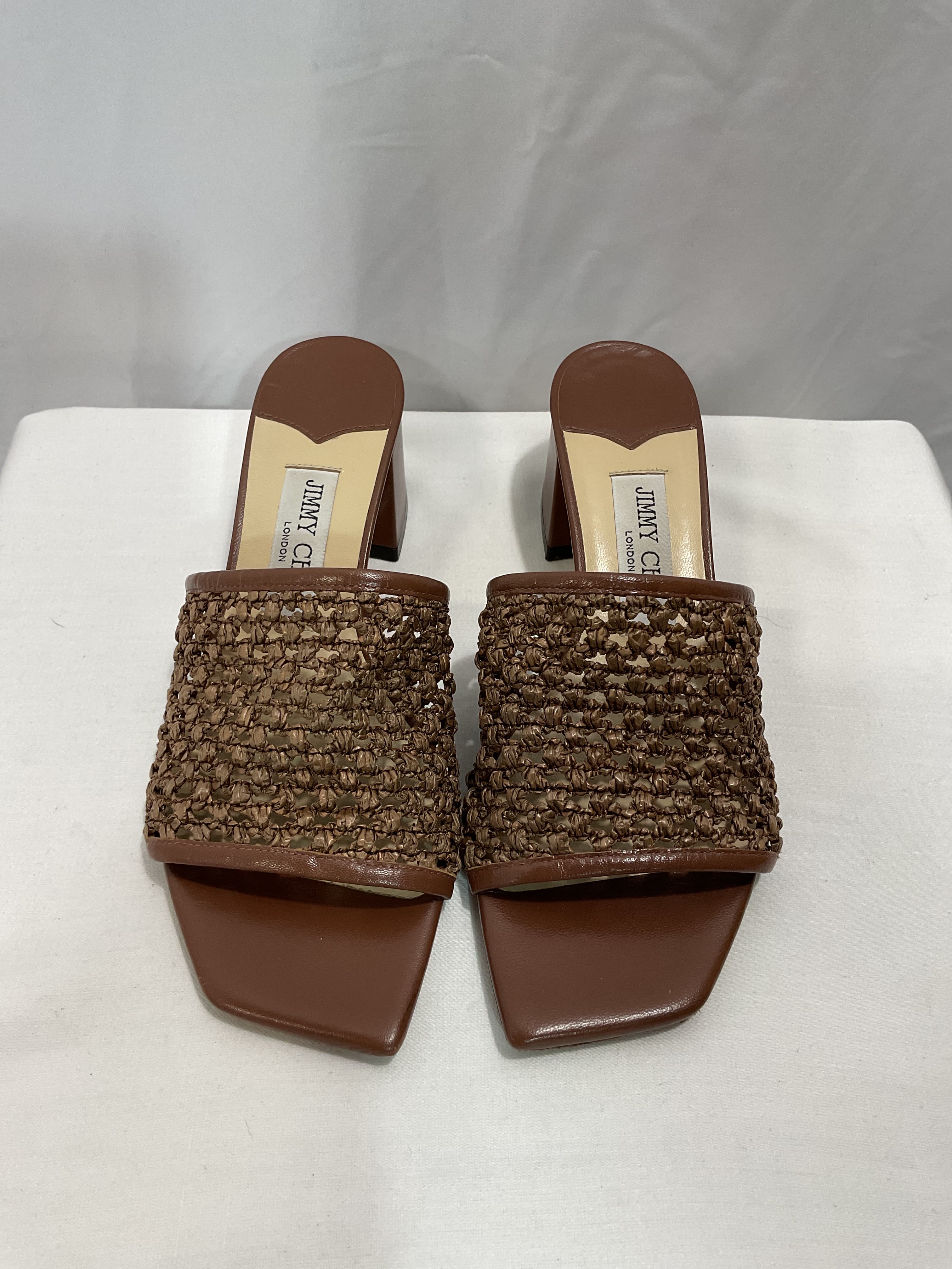 Themis 45mm Woven Raffia Sandals - Image 4