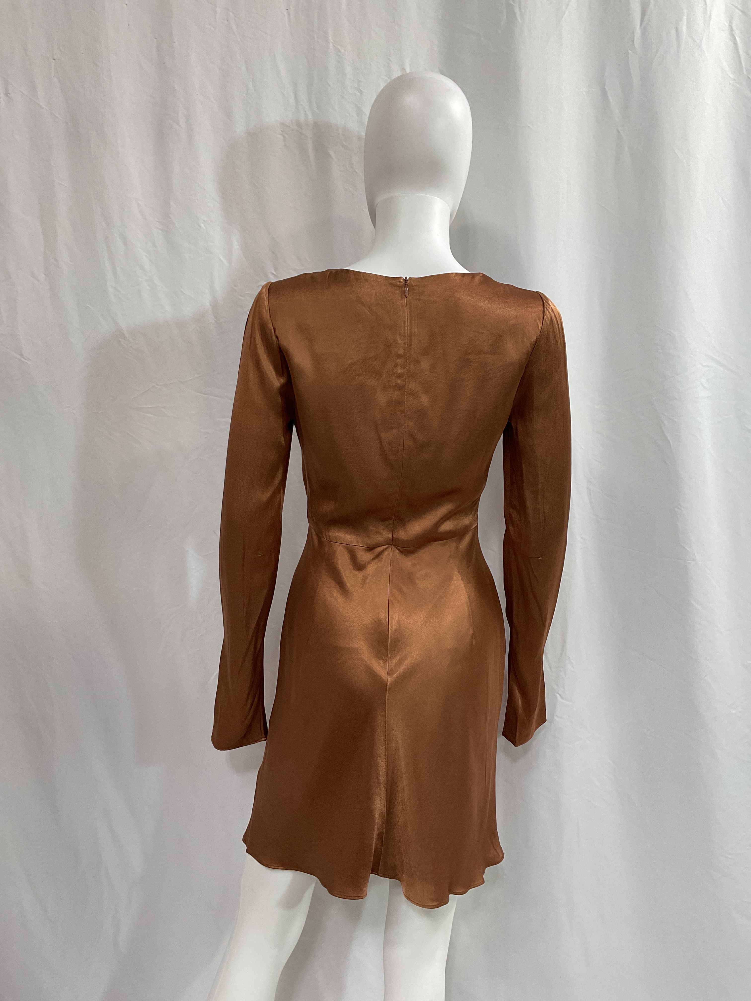 Felicity Long Sleeve Cut Out Front Mini Dress - Image 2