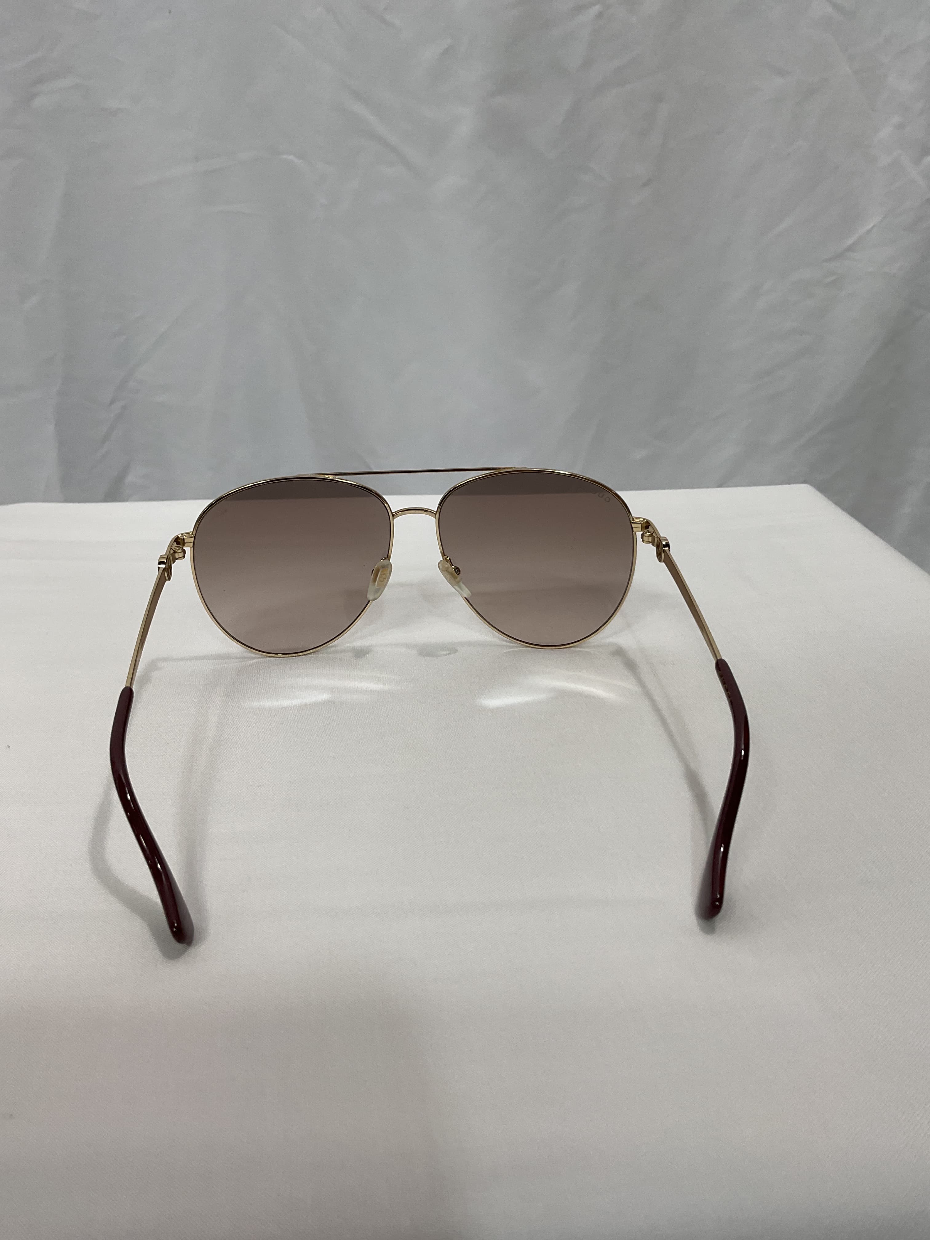 Aviator Sunglasses In Gold - Image 4