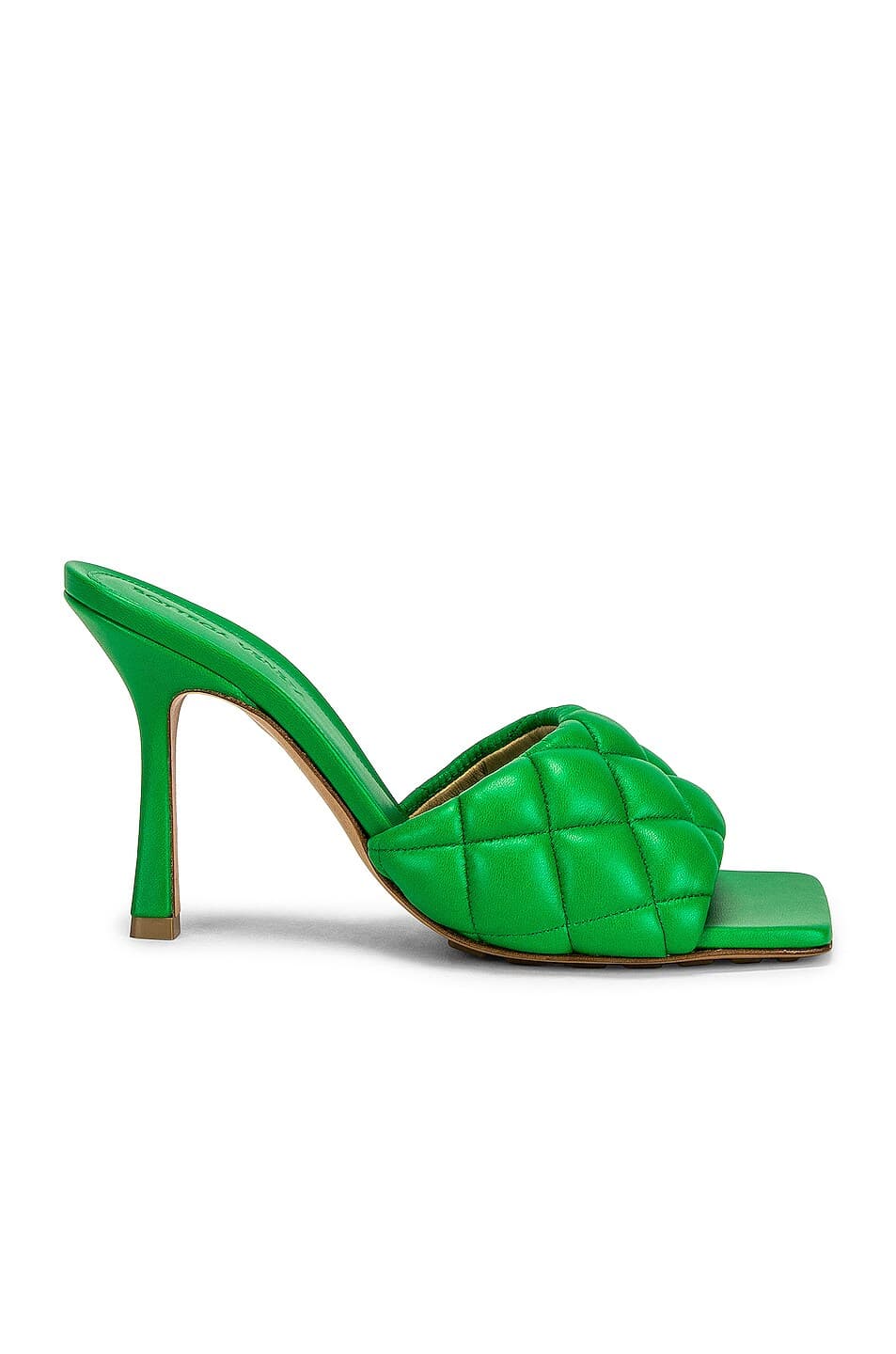 Padded Stretch Mule Sandals In Parakeet - Image 1