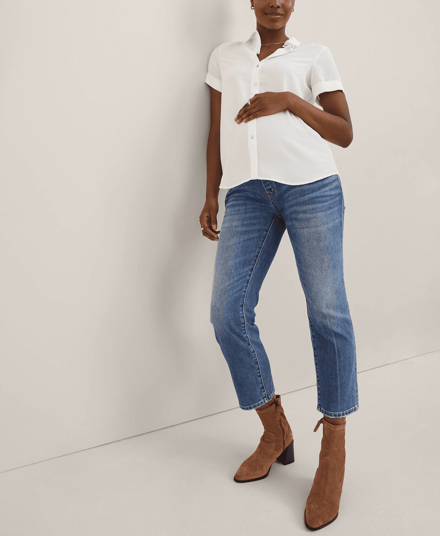 The Over The Bump Straight Maternity Jean - Image 1