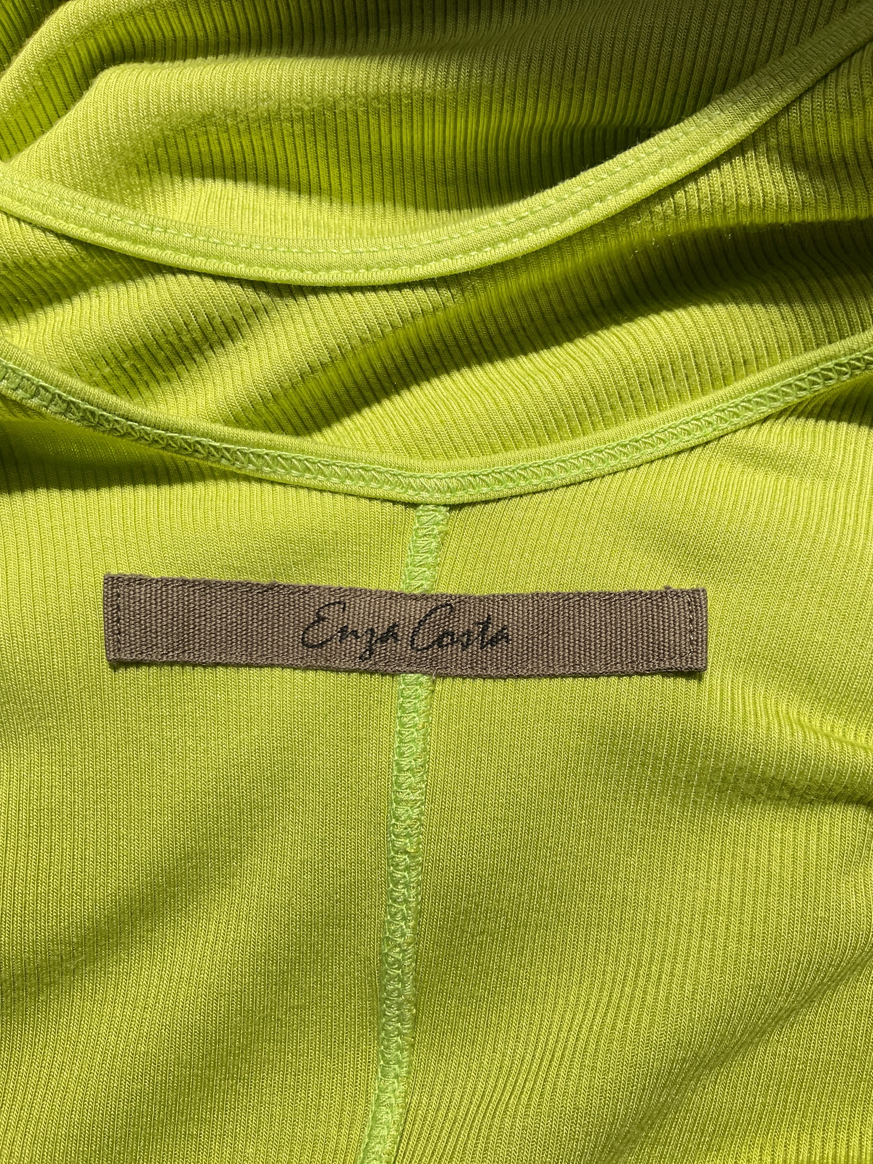 Stretch Silk Knit Essential Dress In Lime - Image 4