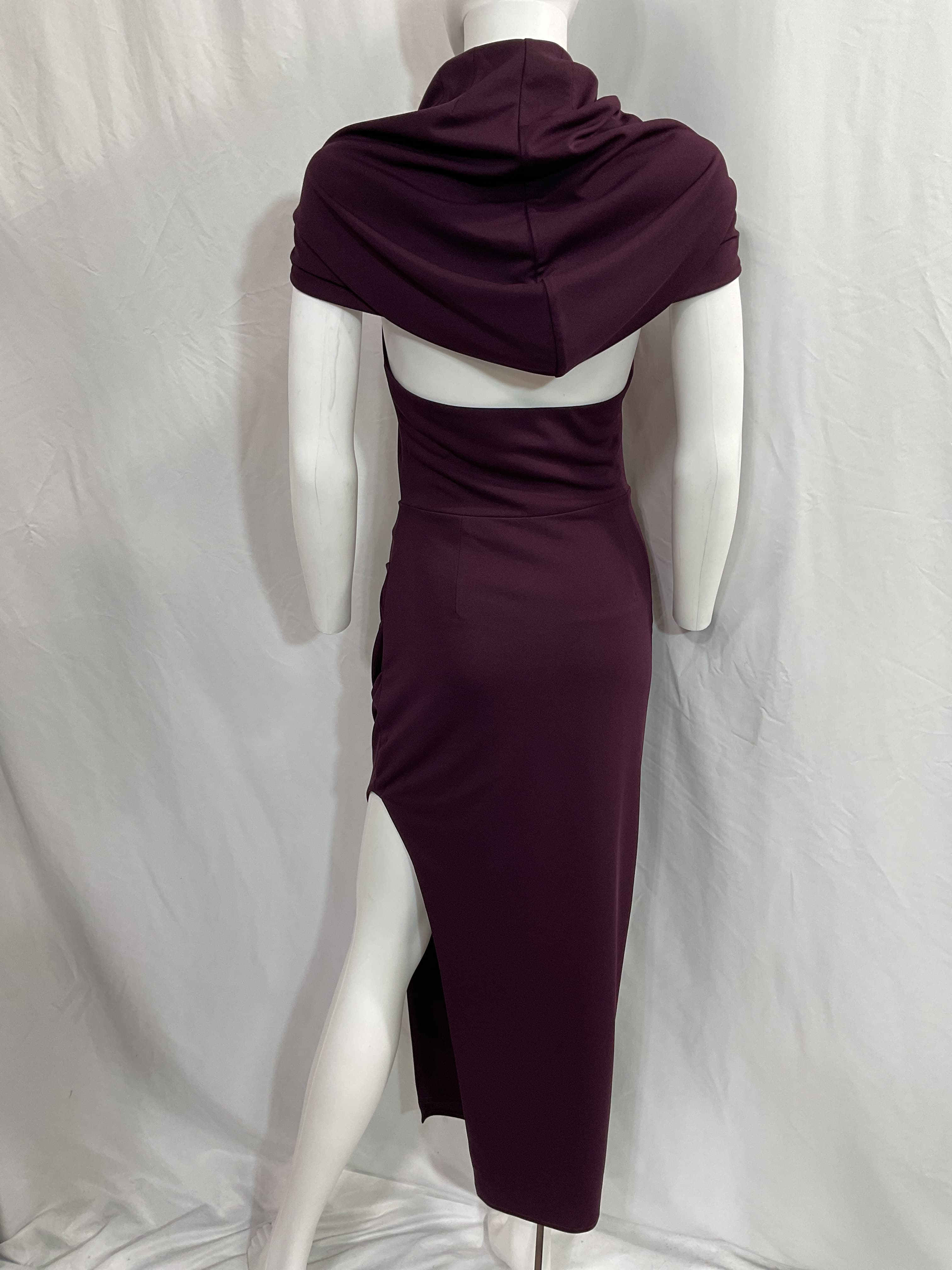 Charmaine Hooded Gown In Blackberry - Image 2