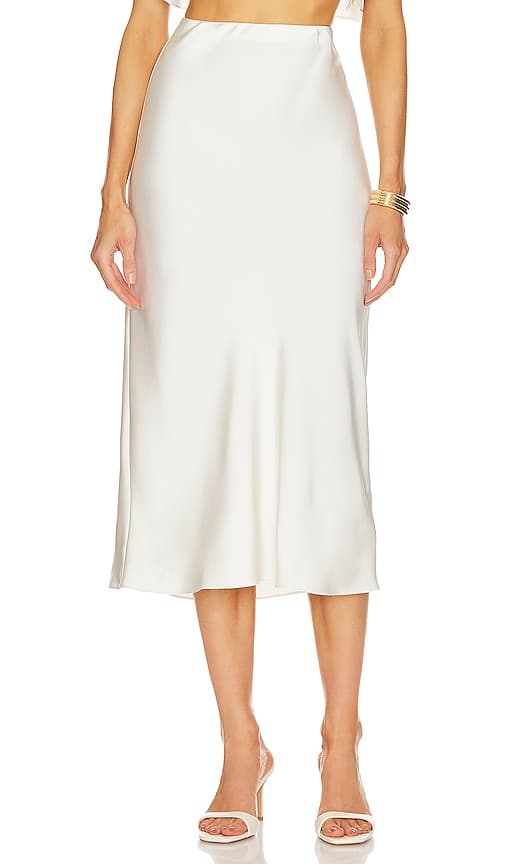 Tabitha Skirt In Ivory - Image 1