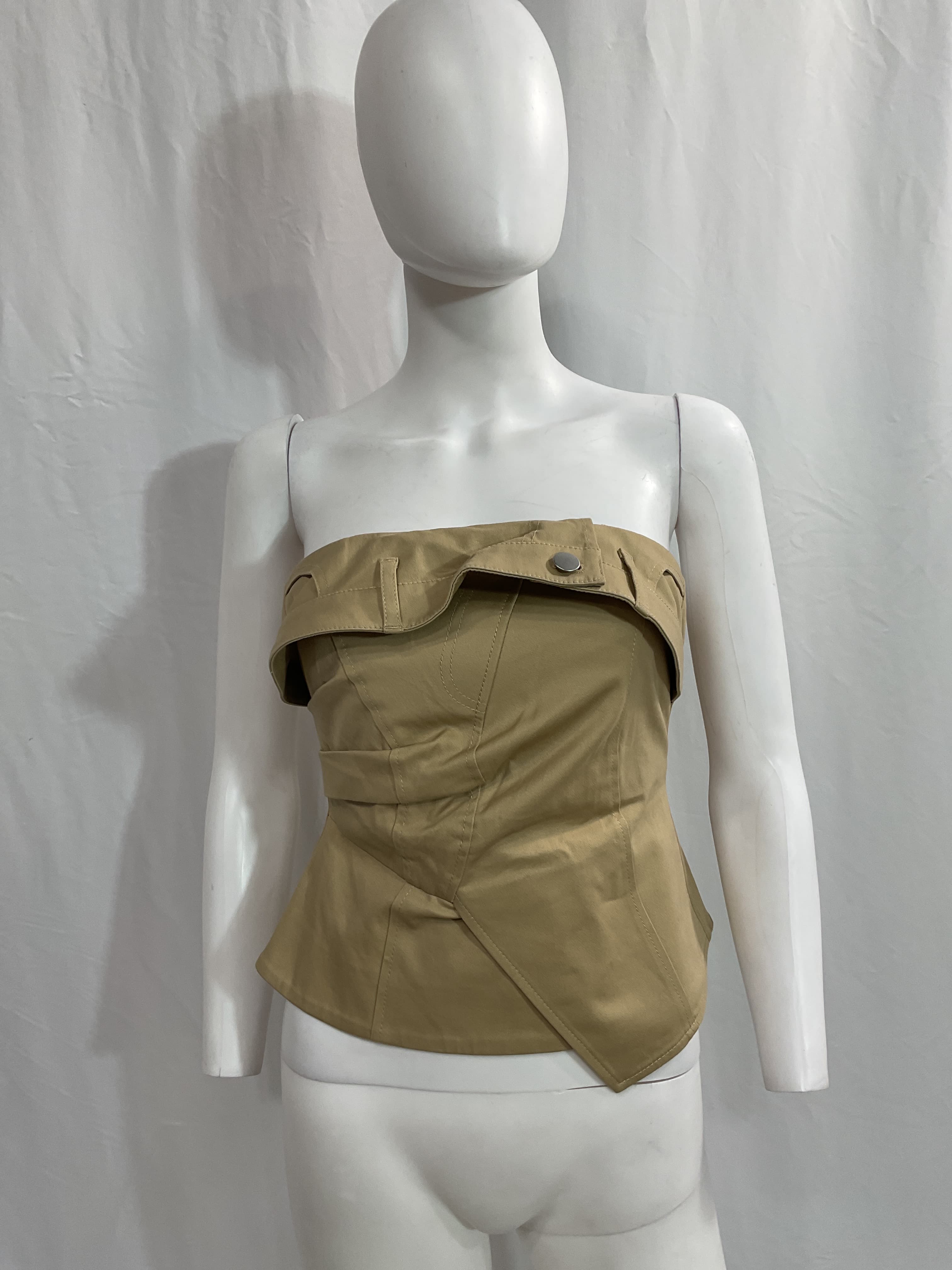 L'academie By Marianna Noma Top In Light Khaki - Image 3