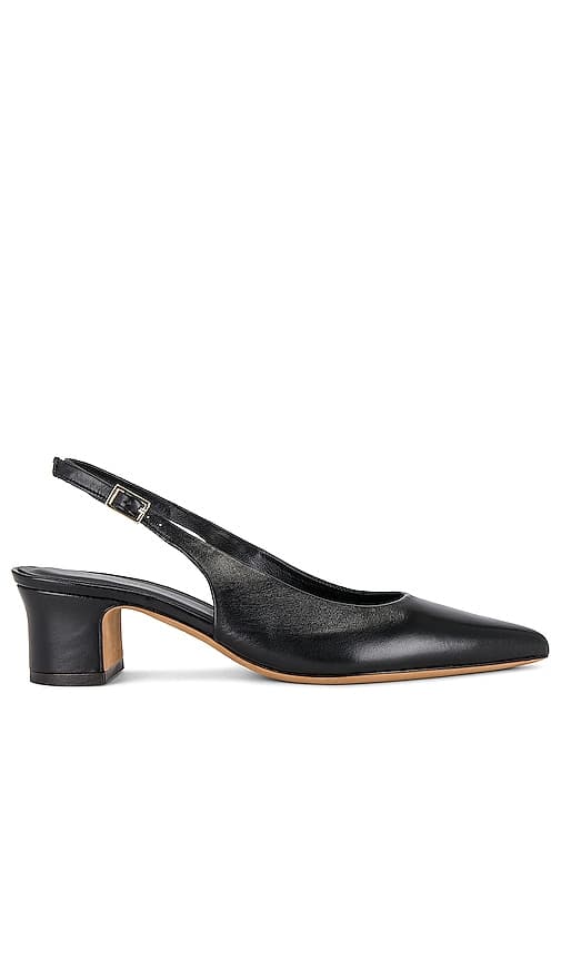 Slingback Heel In Black - Image 1