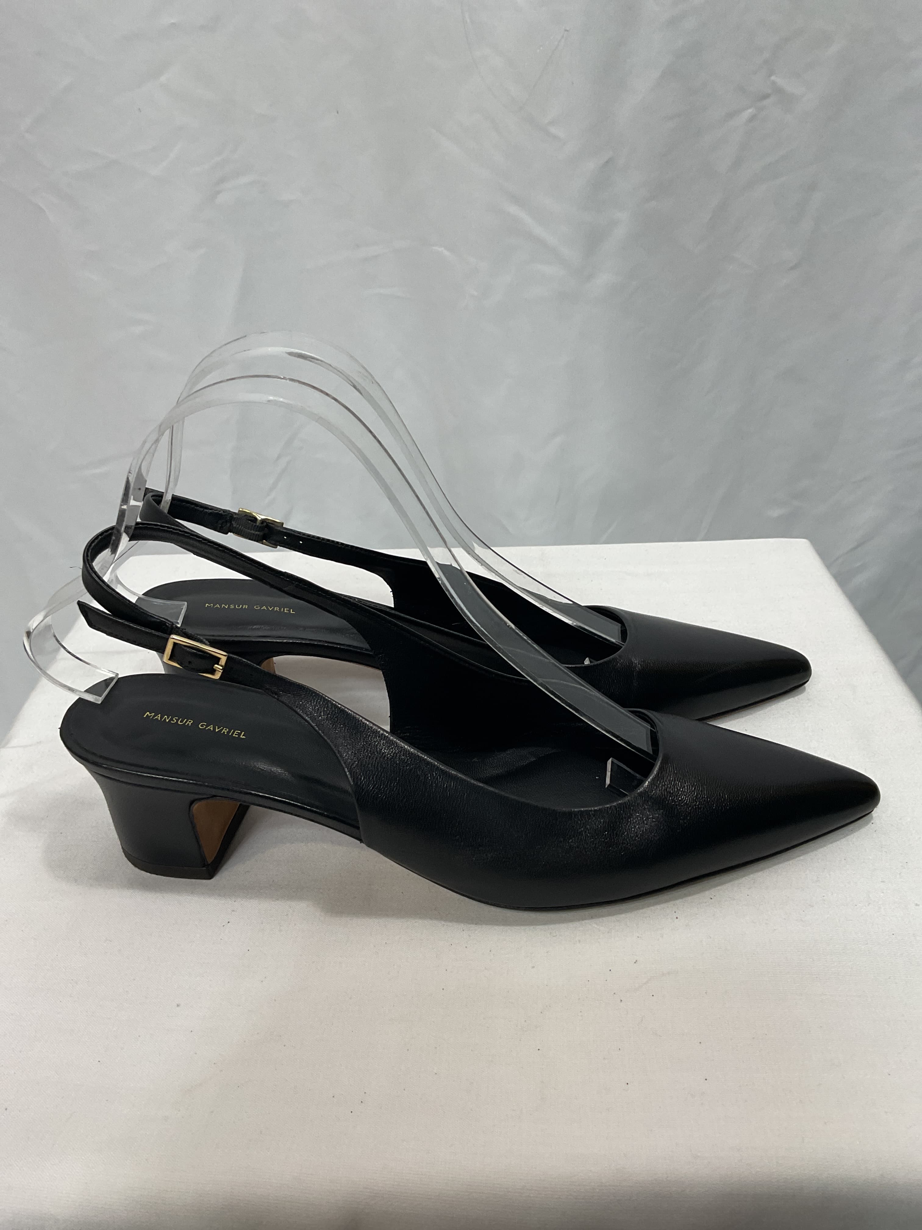 Slingback Heel In Black - Image 3