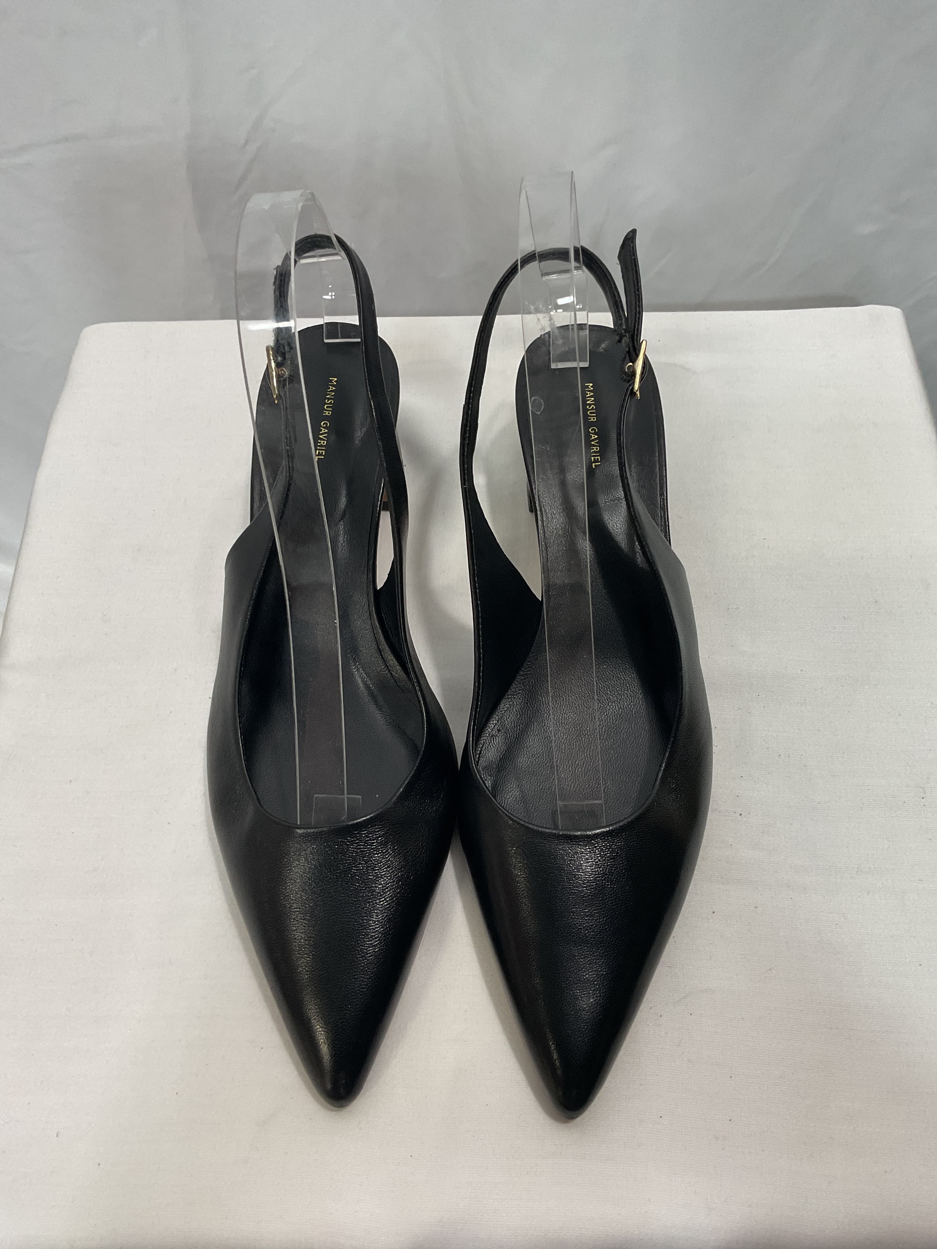 Slingback Heel In Black - Image 4