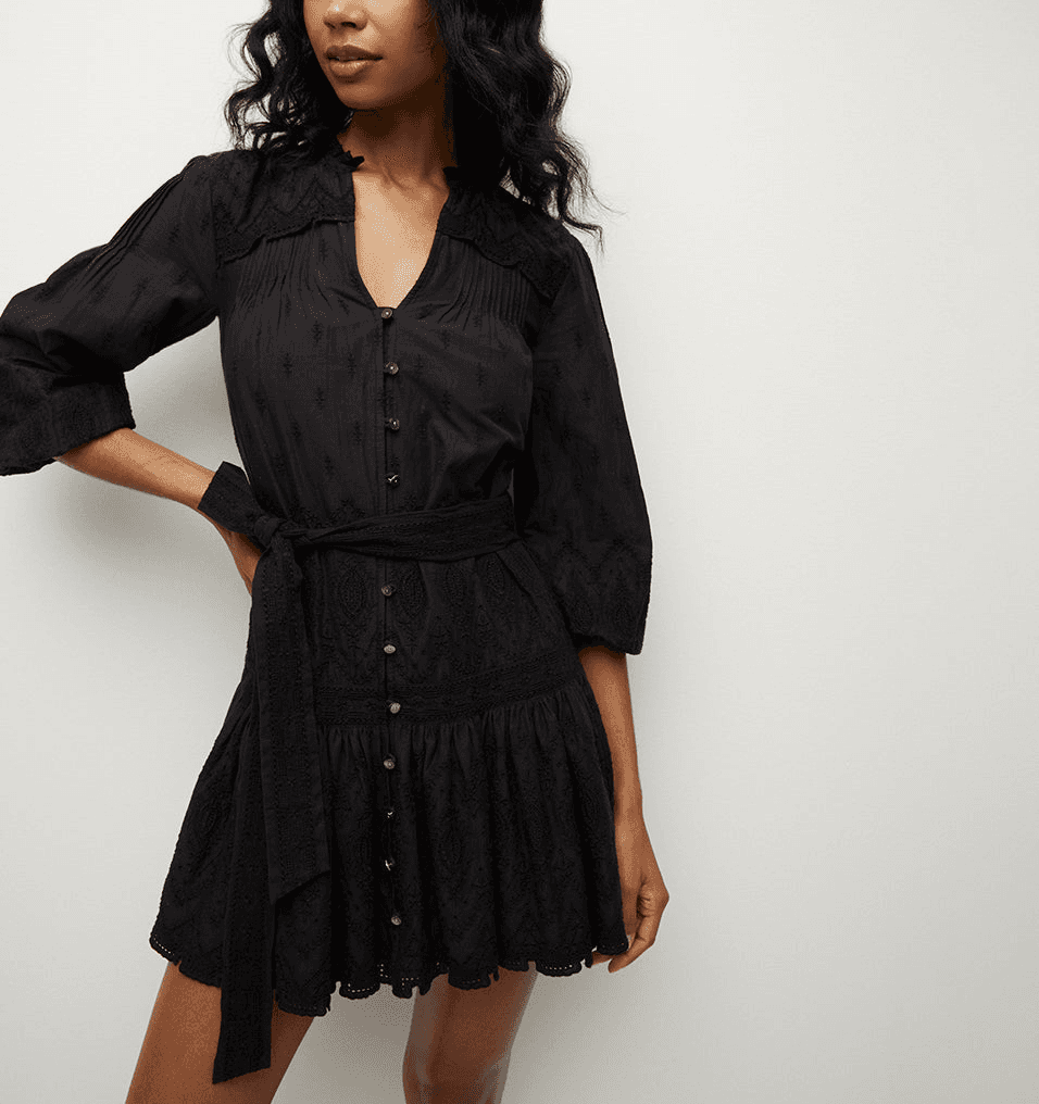 Chrisjen Cotton Eyelet Dress - Image 1