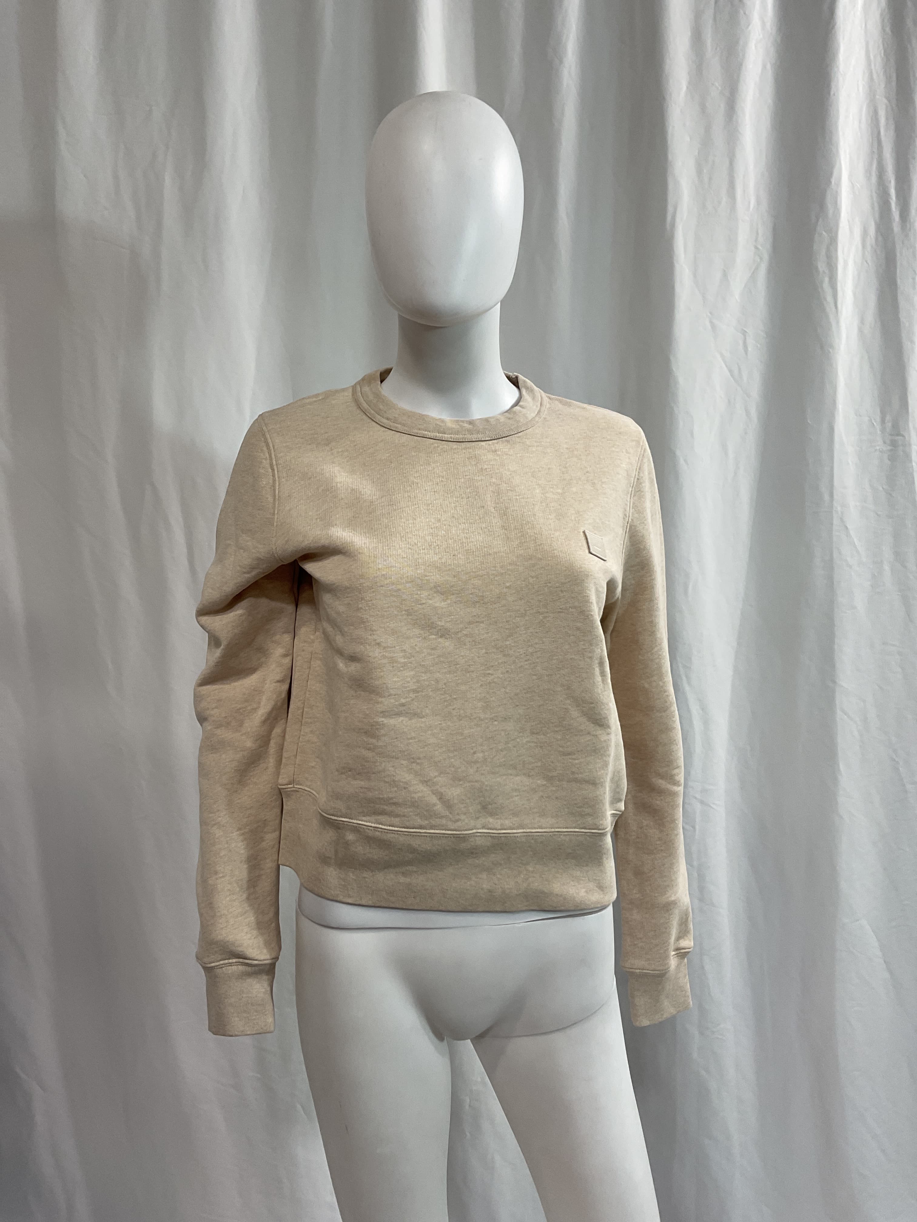 Pullover Sweater In Oatmeal Melange - Image 2