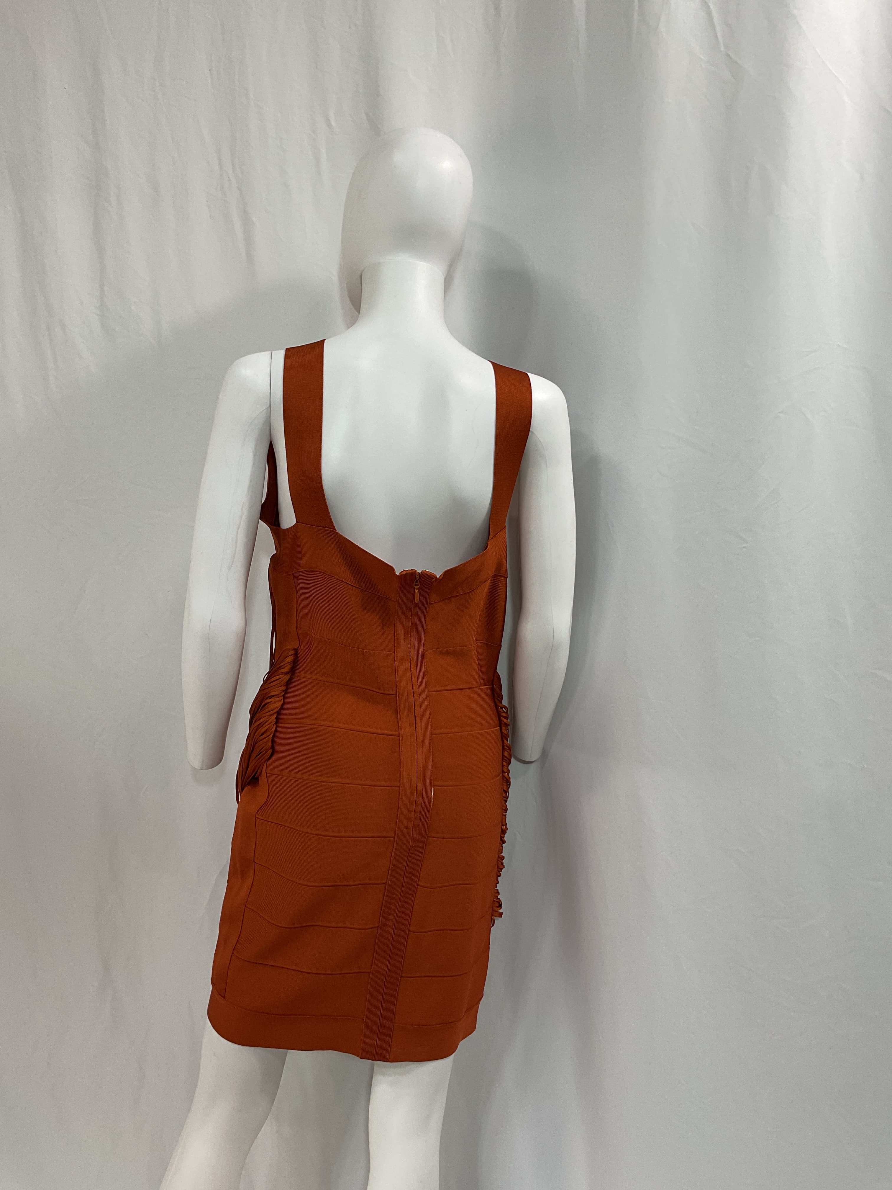 Draped Fringe Mini Dress - Image 2