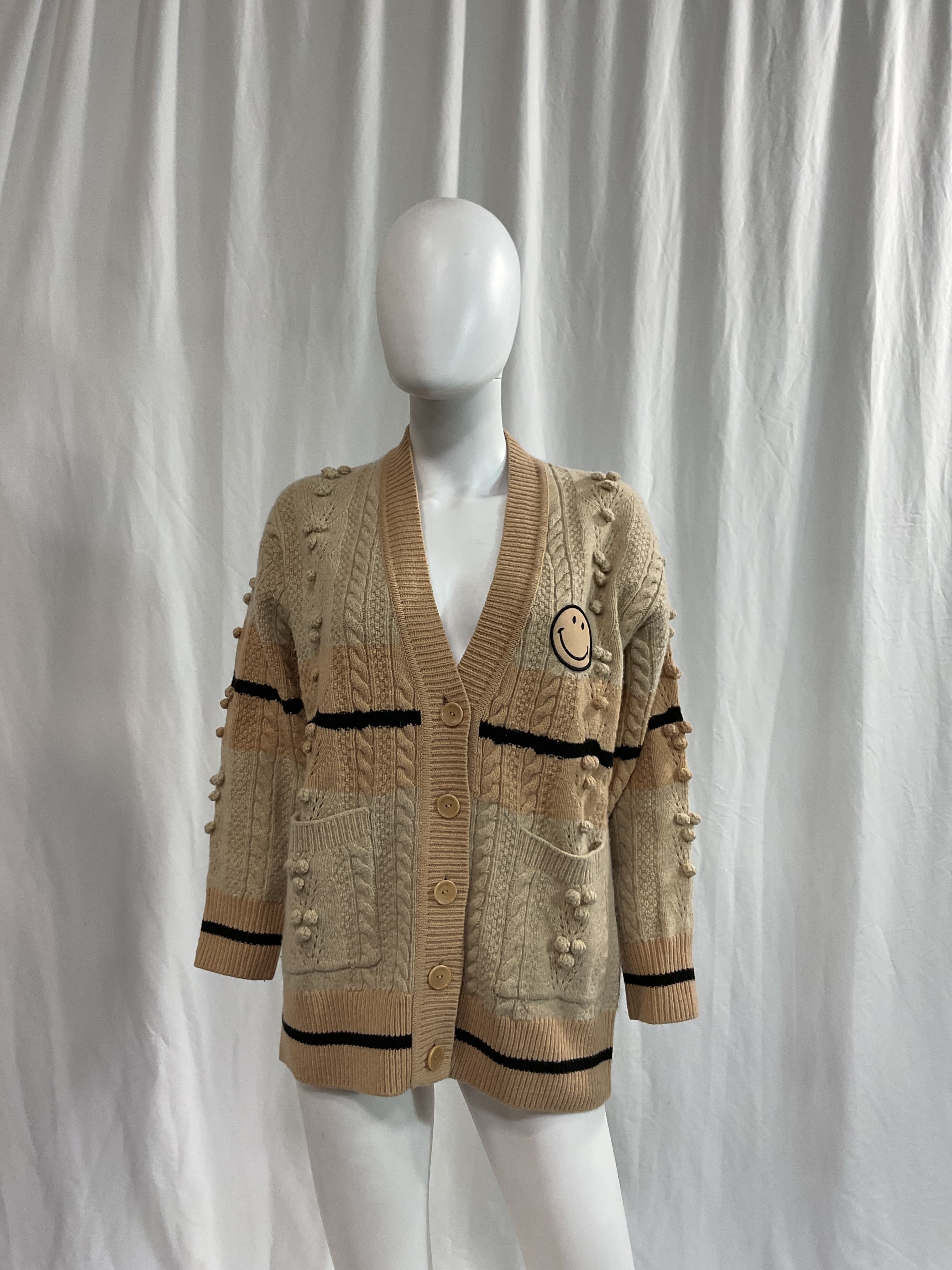 Simon Smiley Patch Cardigan - Image 3