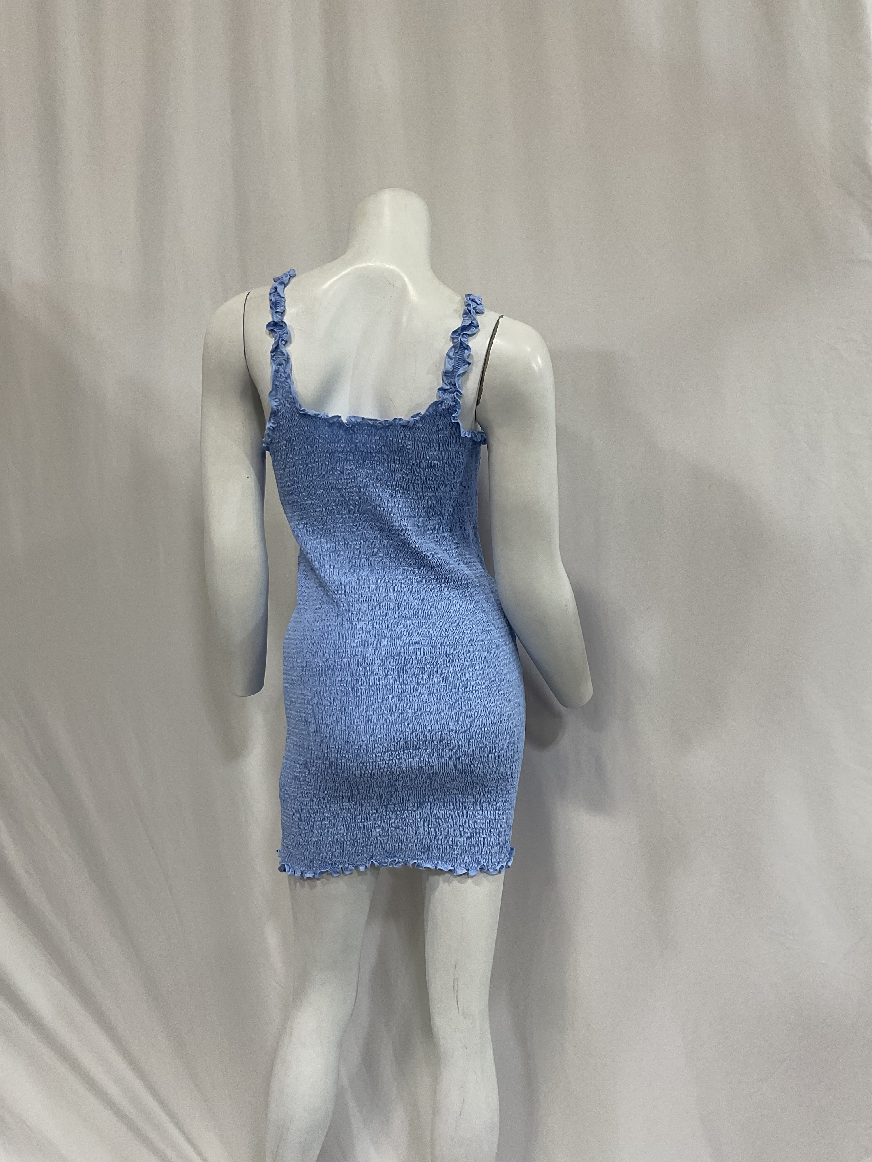 Tank Mini Dress In Chambray Blue - Image 4