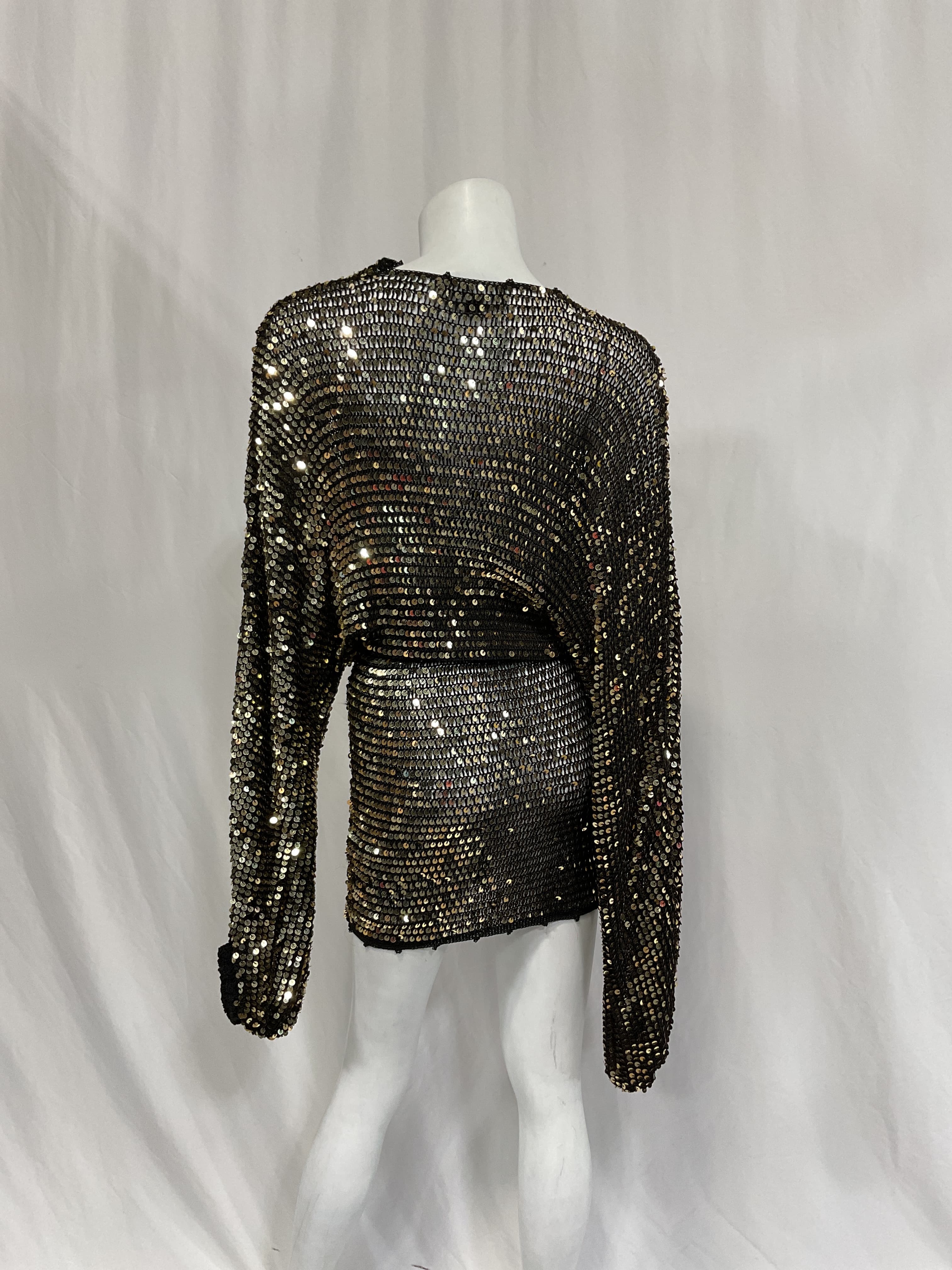 Lucia Dress In Black & Gold - Image 2
